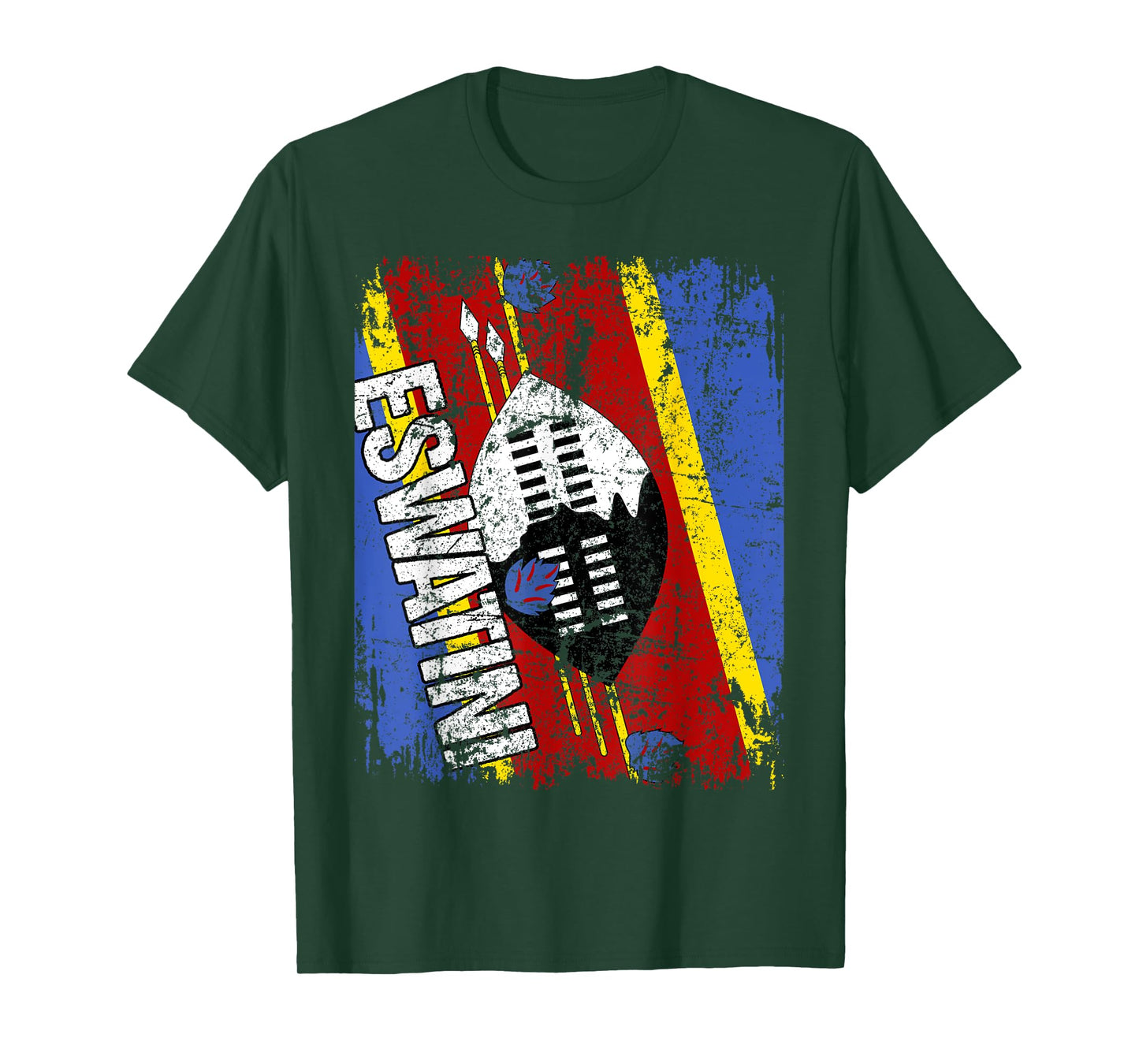 ESWATINI Flag Vintage Distressed SWAZILAND ESWATINI SWAZI T-Shirt
