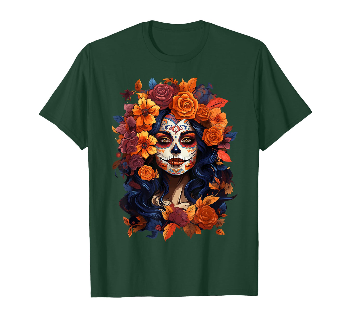 Dia De Los Muertos Mexican Sugar Skull Day Of The Dead Women T-Shirt