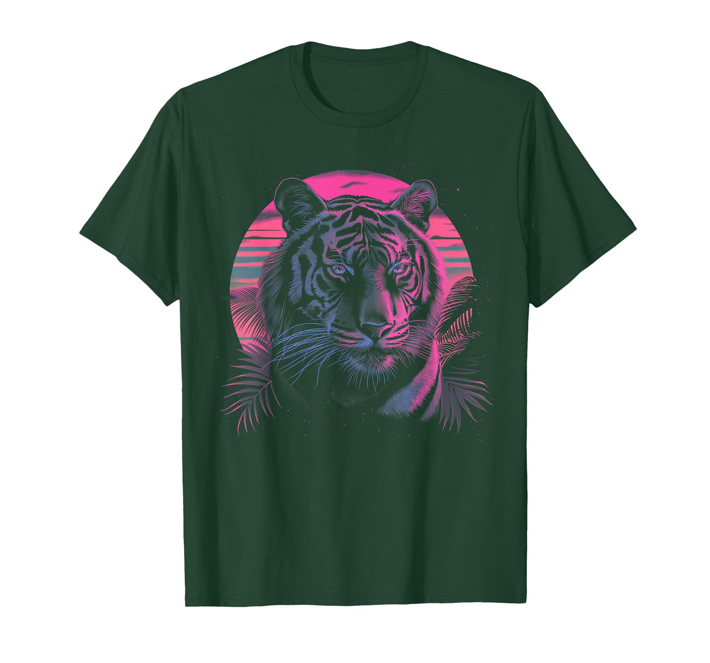 Tiger Vaporwave Aesthetic Vintage Synthwave 80s 90s Retro T-Shirt