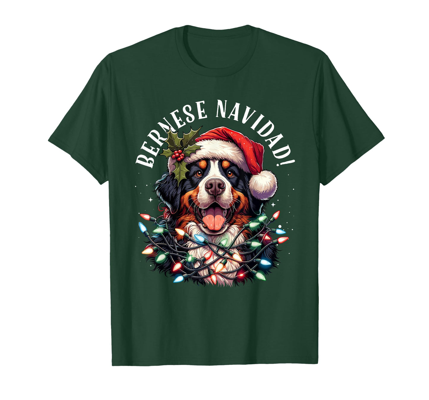 Bernese Mountain Dog Christmas Funny Bernese Navidad Berner T-Shirt