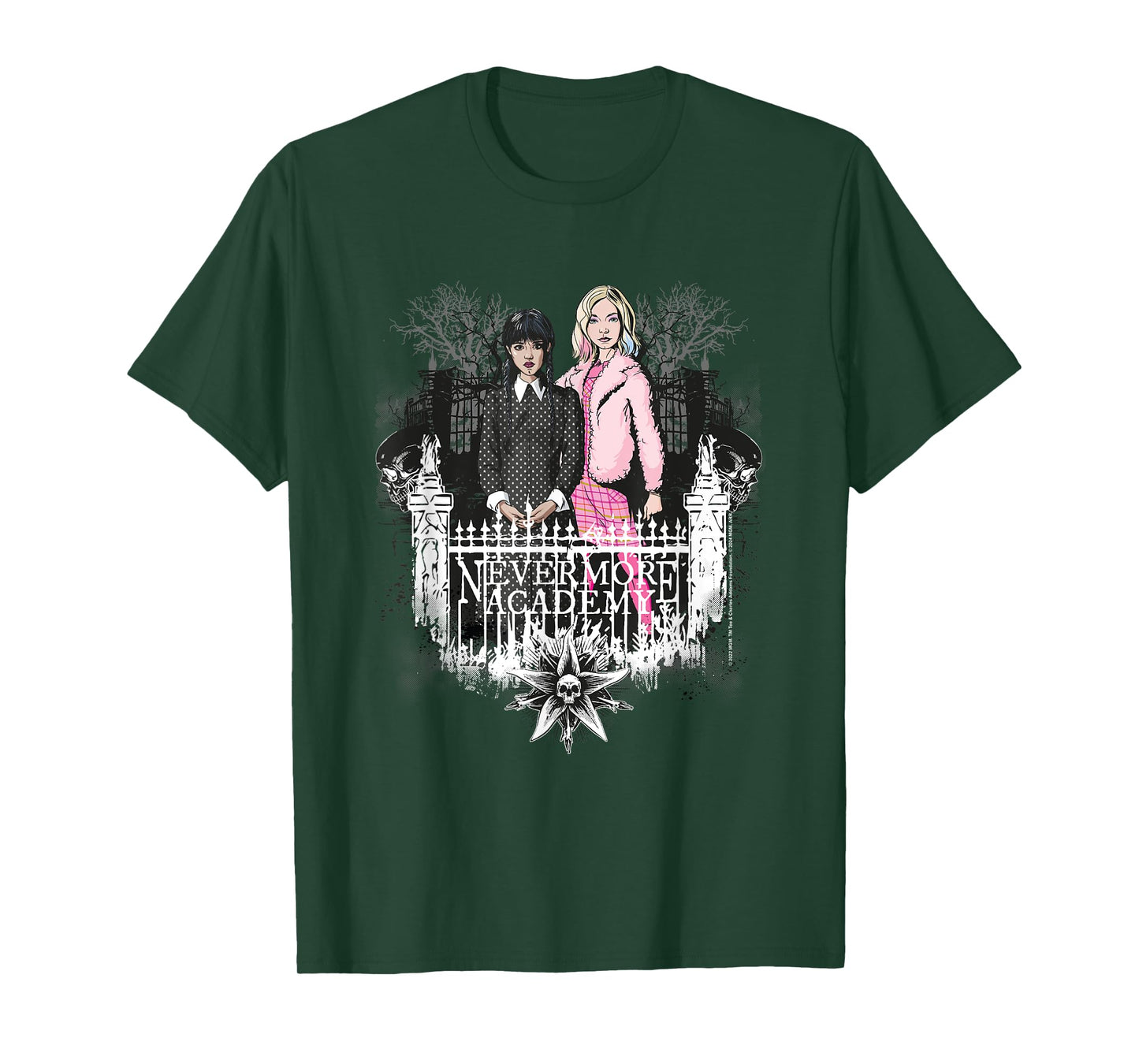 Wednesday Nevermore Academy Wednesday & Enid T-Shirt