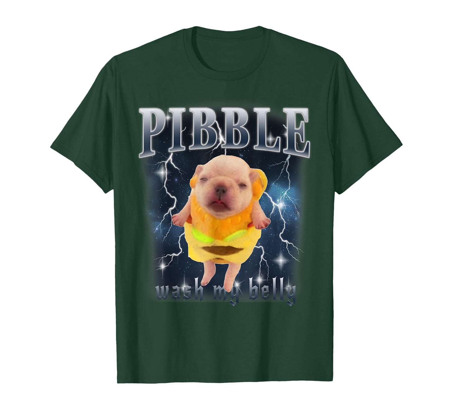 Funny Pibble Meme Wash My Belly Clean My Belly Meme T-Shirt