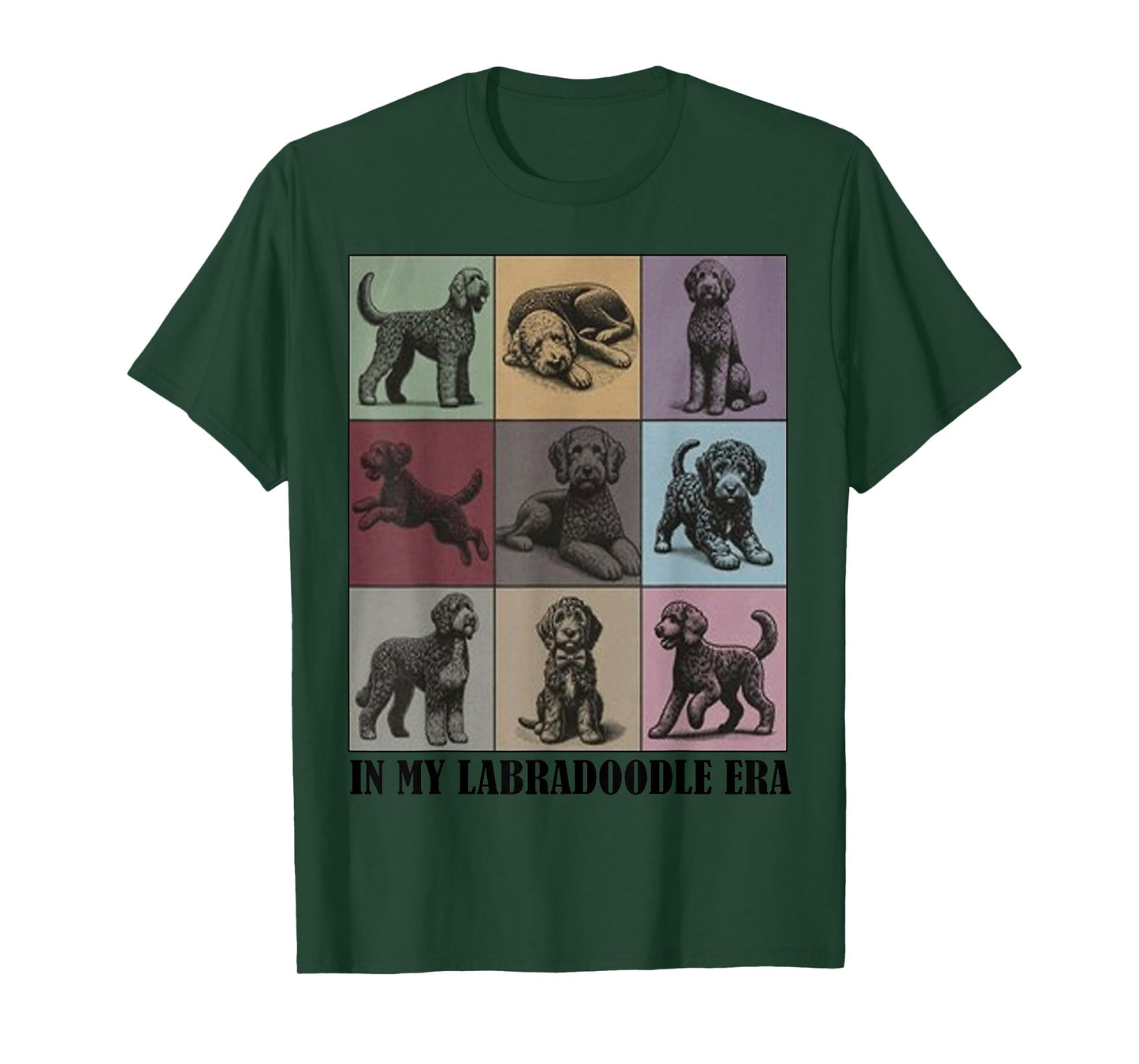 funny Dog Mama Quote In My Labradoodle Doodle Era Cool dog T-Shirt