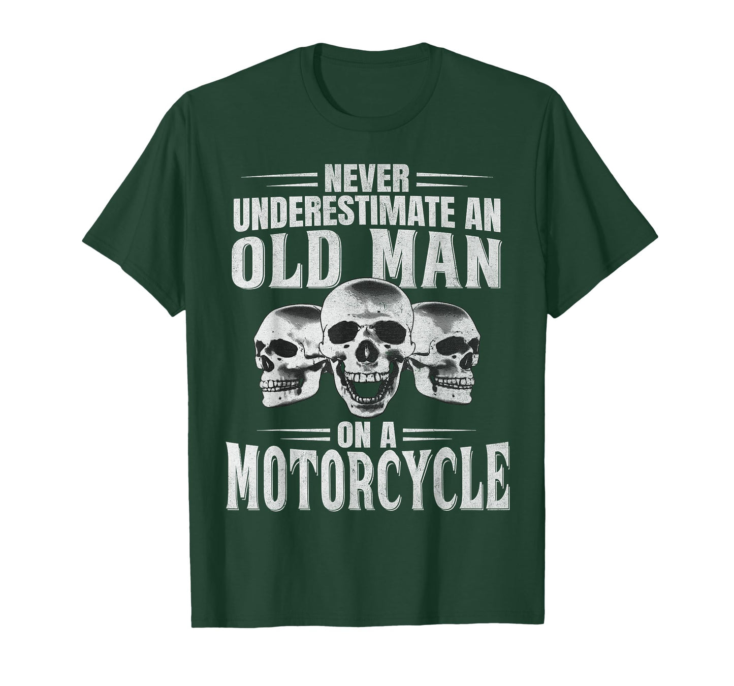 Funny Never Underestimate an Old Man on a Motorcycle Biker T-Shirt