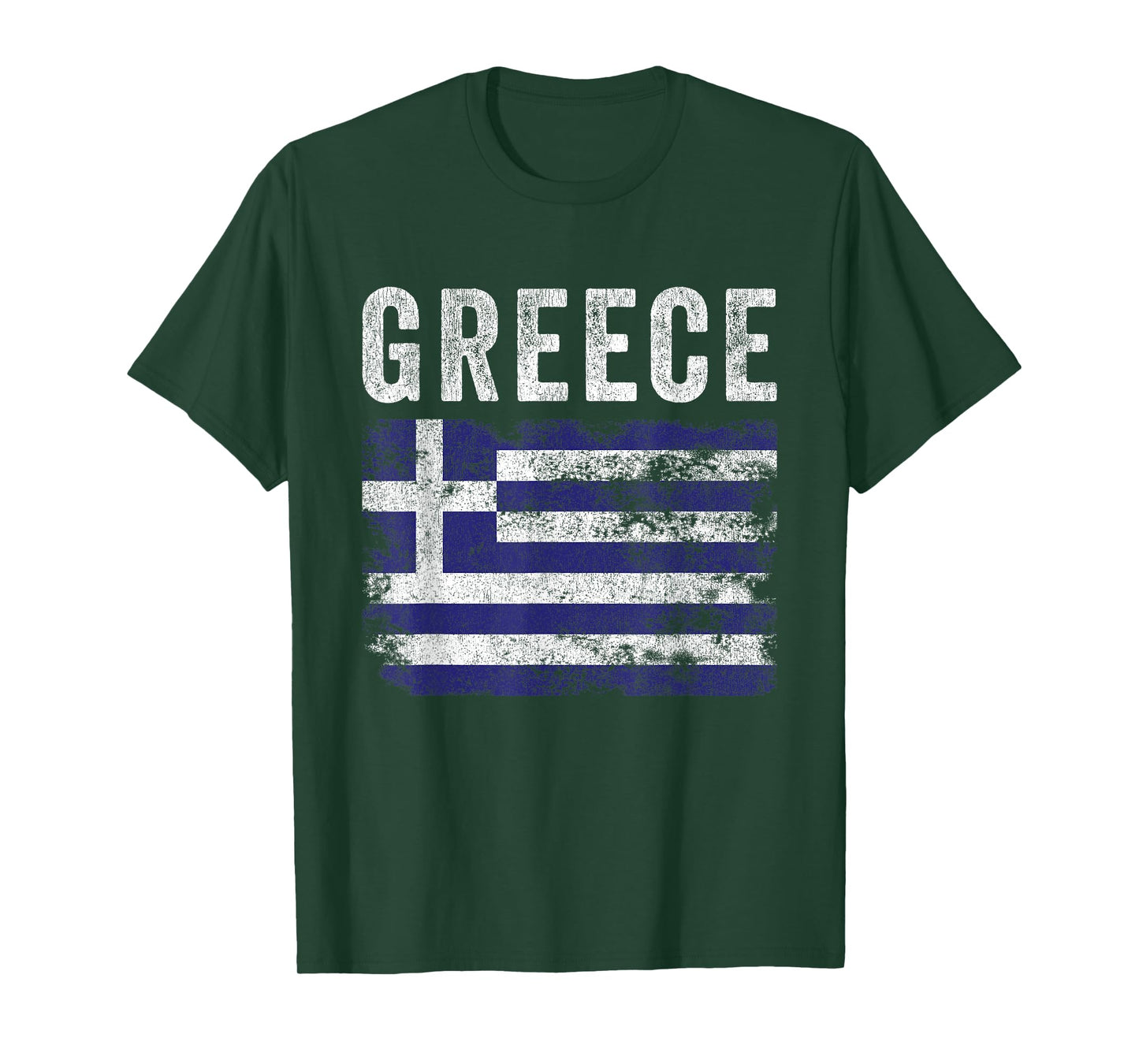 Greece Flag Distressed - Men Women Kids - Greek Flag T-Shirt