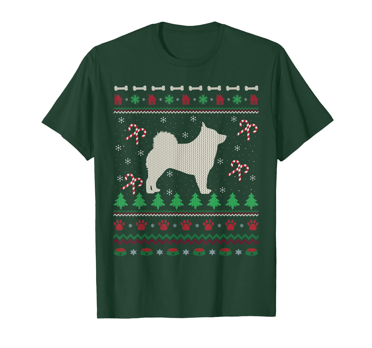 Schipperke Dog Lover Xmas Ugly Schipperke Christmas Men Women Kids T-Shirt