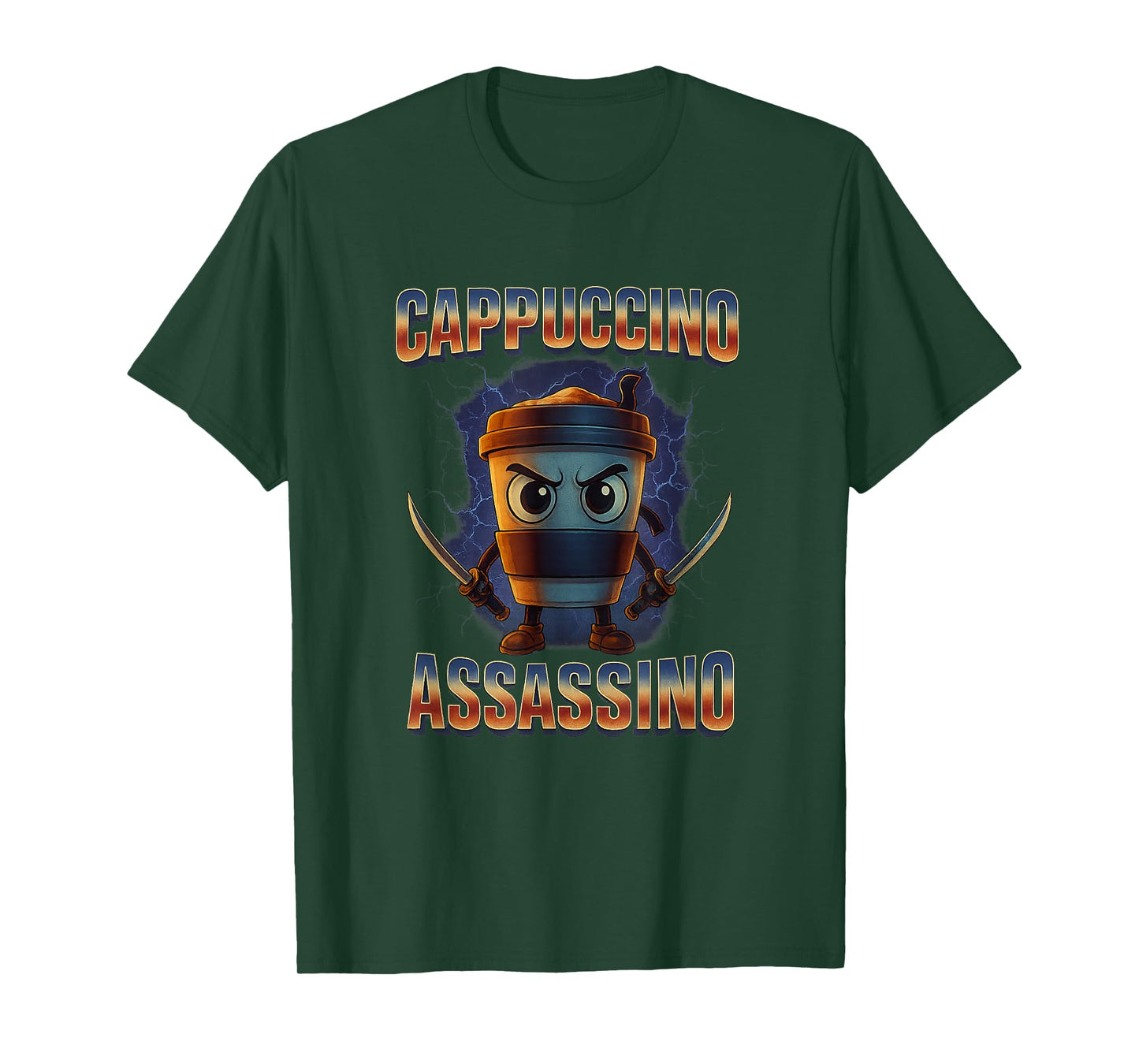 Cappuccino Assassino Brainrot Italian Meme T-Shirt