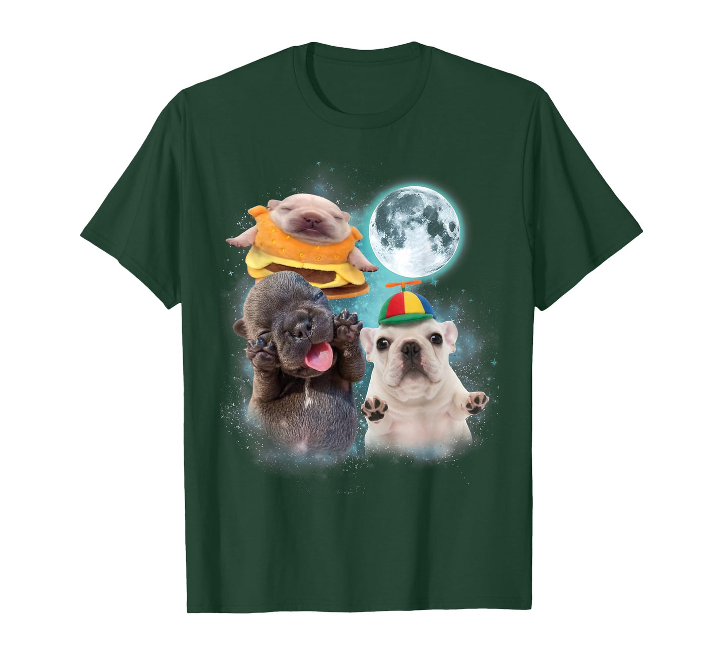 Three Pibble Moon Funny Pibble Meme for Men Women Kids T-Shirt
