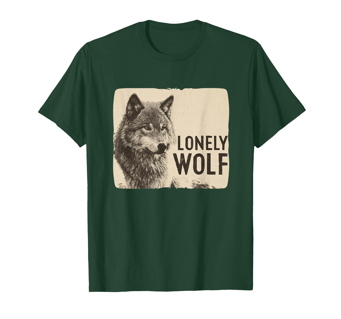 Nice Lonely Wolf Speech Costume T-Shirt