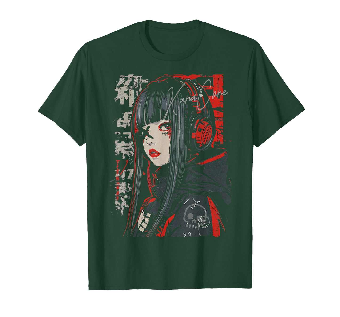 Japanese Streetwear Cyberpunk Y2K Techwear Retro Manga Anime T-Shirt