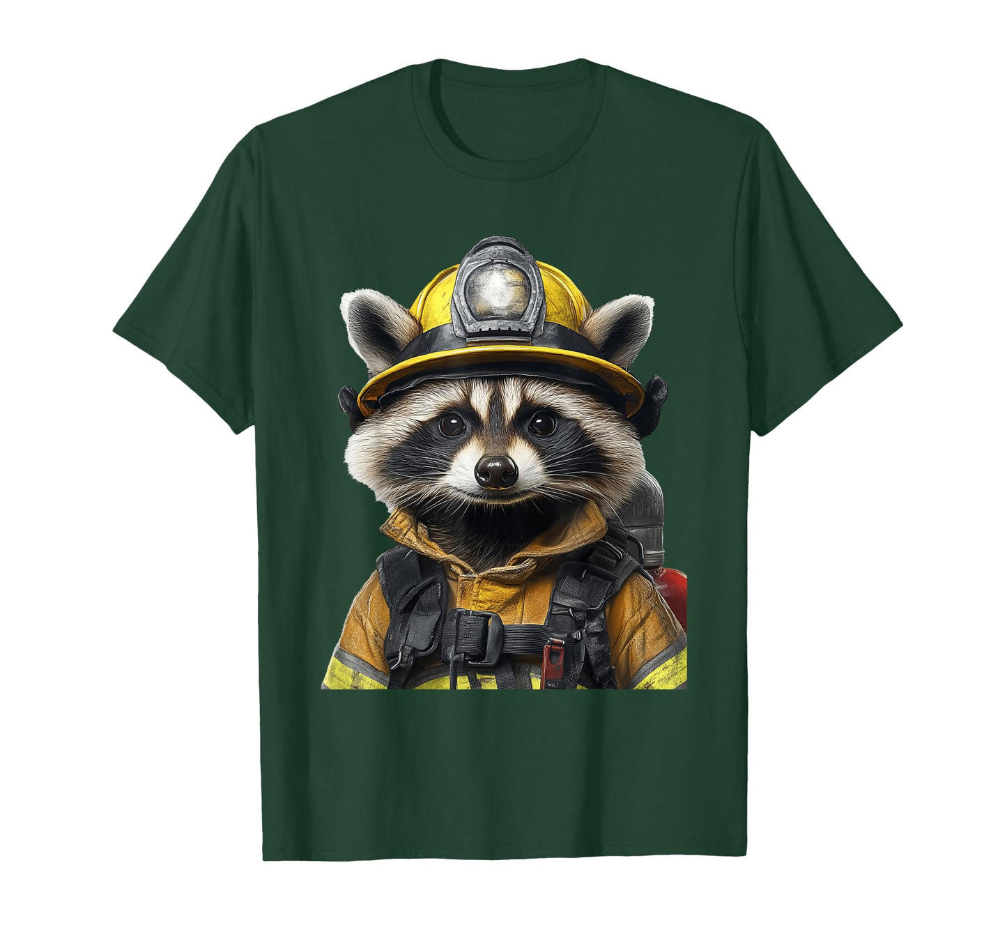 Raccoon Fireman T-Shirt