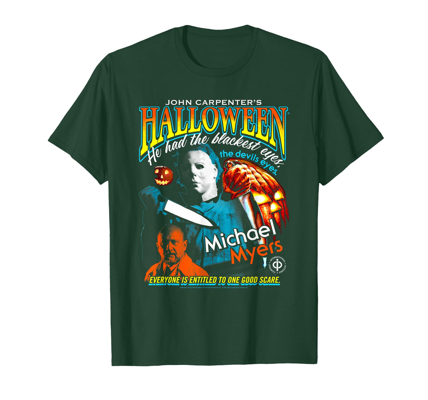 Halloween 90's Bootleg Colorful Poster Horror Movie T-Shirt