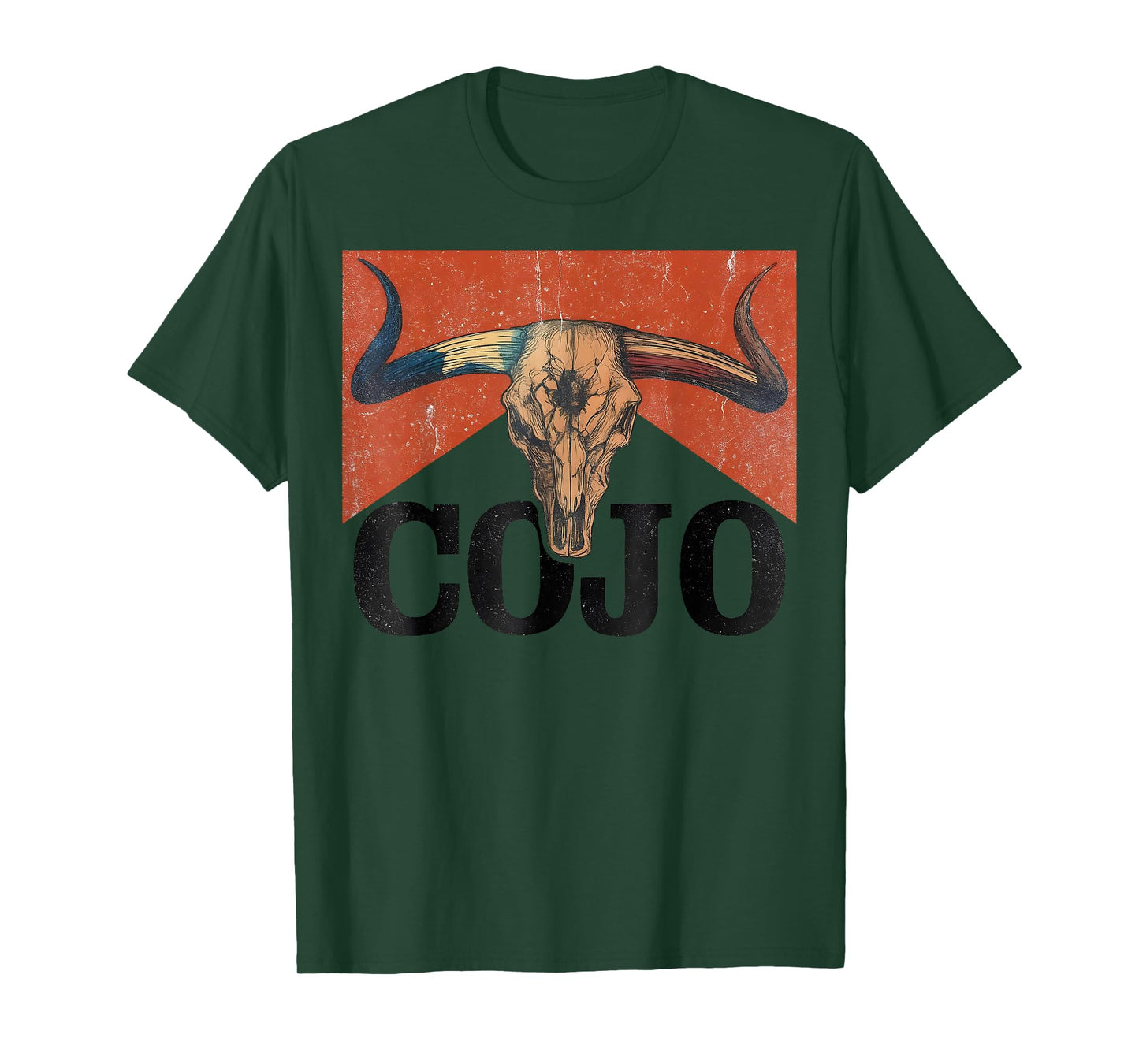 Vintage Cojo Western Skull Country Gift for Men Women Kid T-Shirt