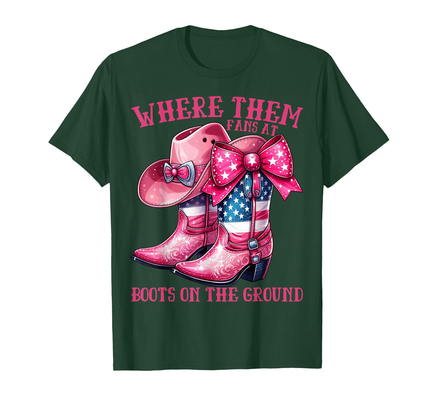 Where Them Fans On Da Ground Cowgirl T-Shirt