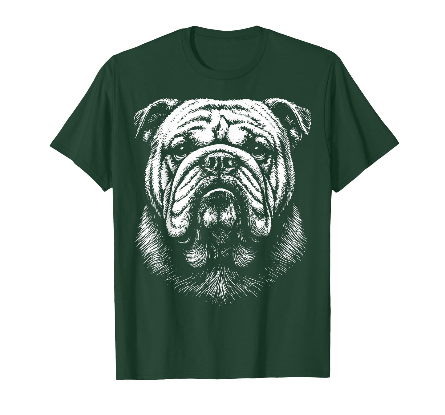 Bulldog Illustration T-Shirt