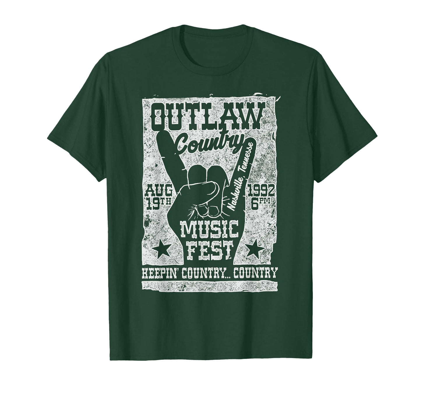 Outlaw Country Music Fest Nashville Vintage T-Shirt