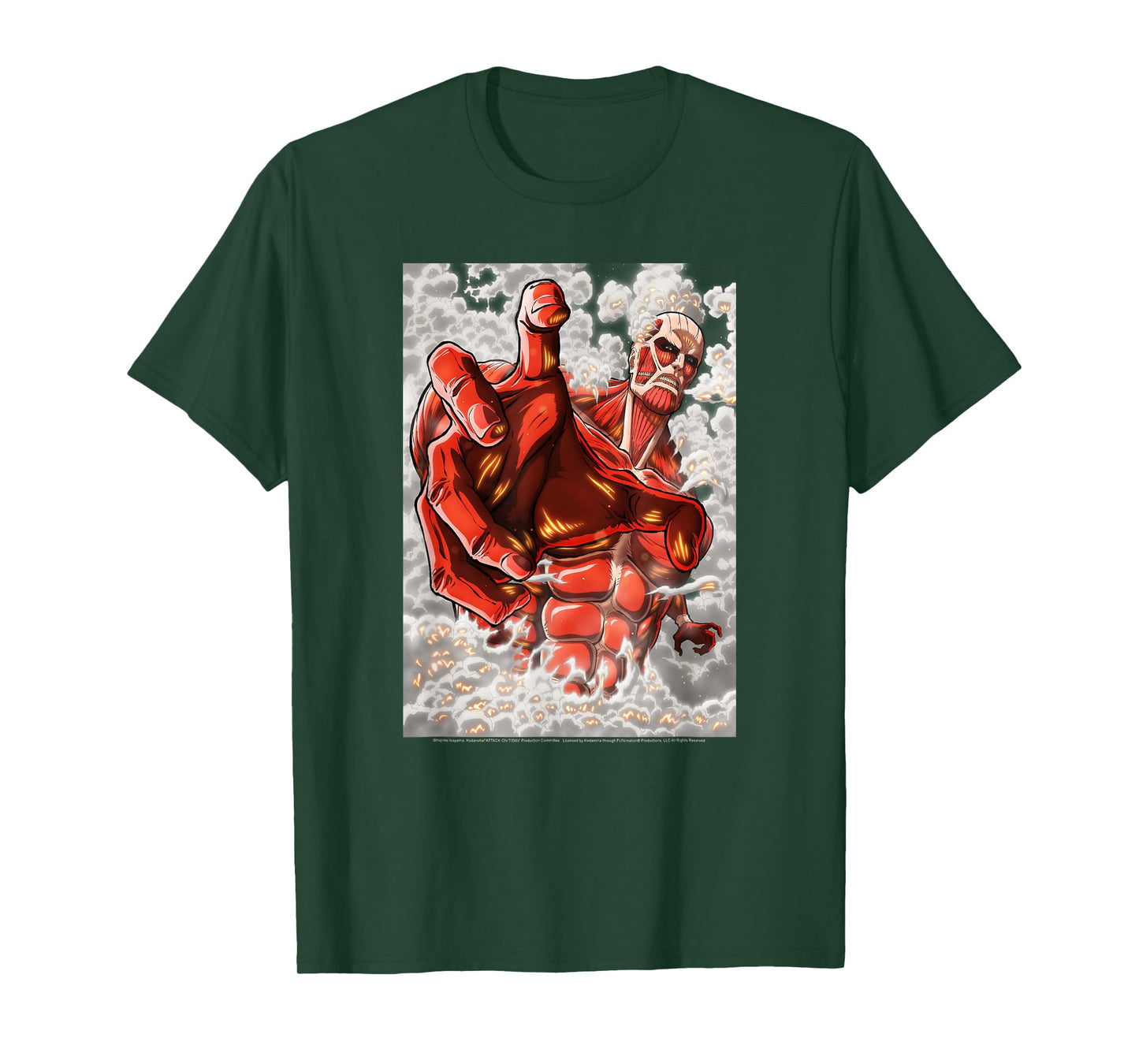 Attack on Titan Season 2 Reaching Colossal Titan Anime T-Shirt