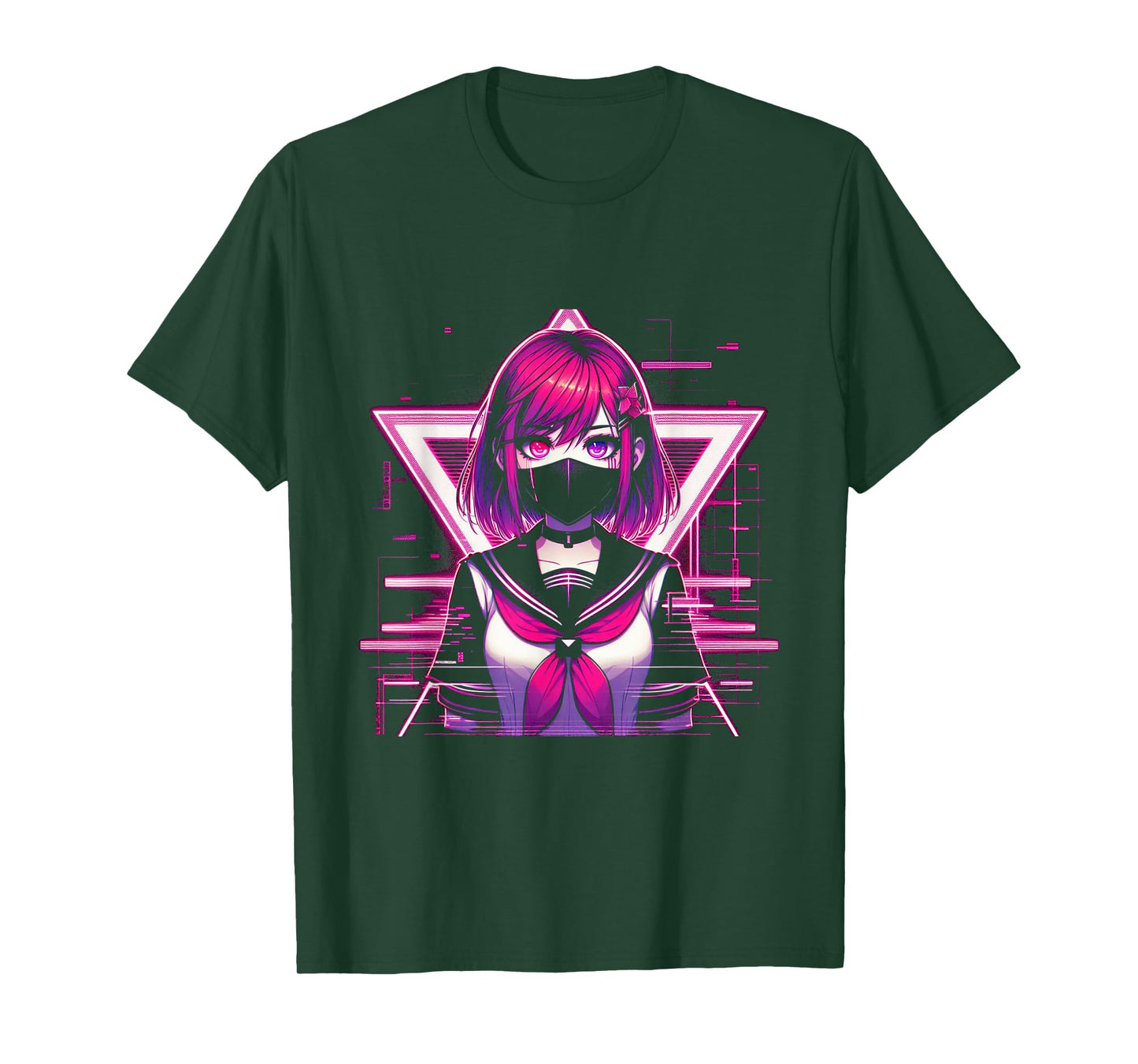 Japanese Anime Girl Indie Old Aesthetic Otaku Cyberpunk T-Shirt