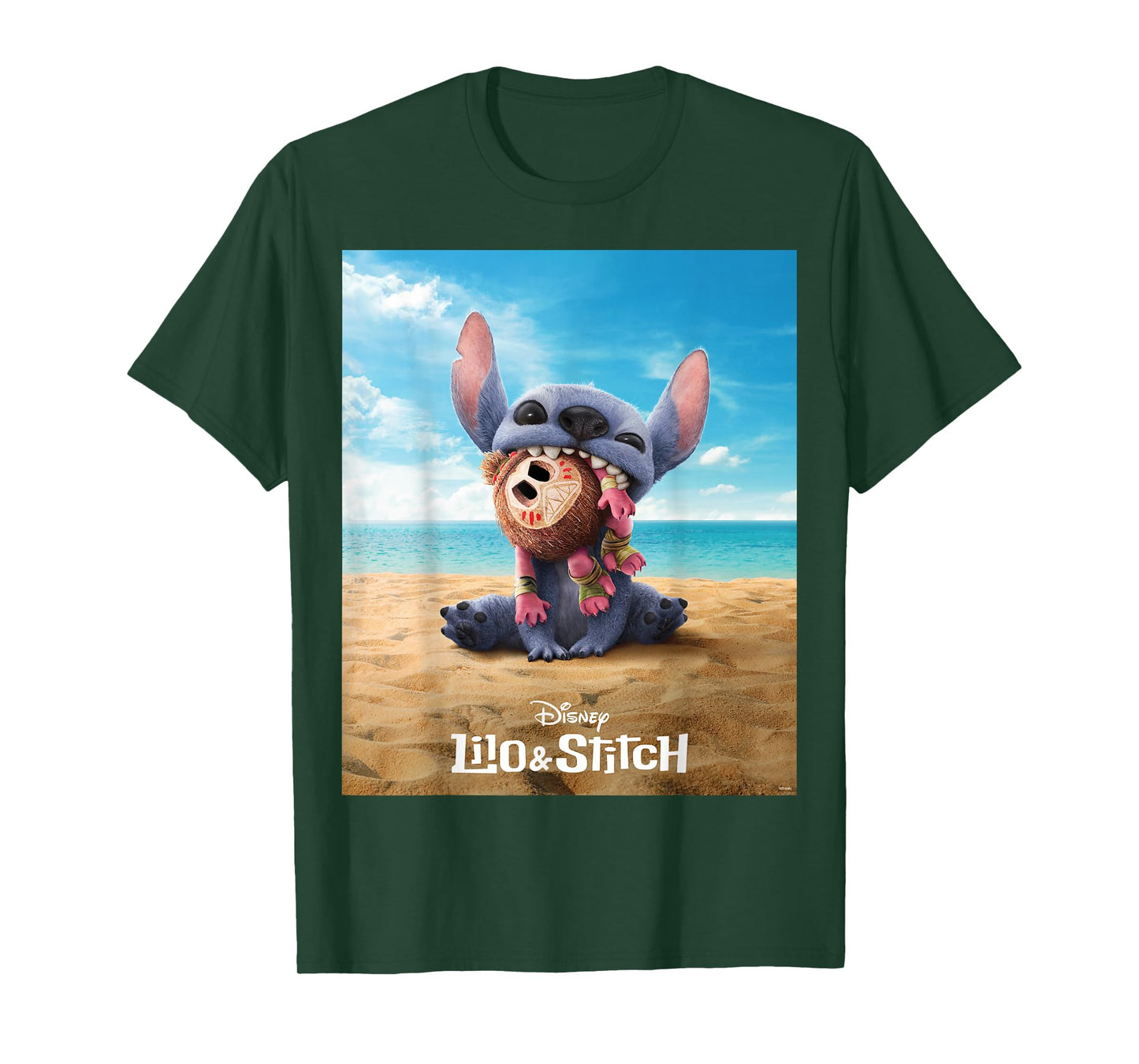 Disney Lilo & Stitch Live-Action Movie Funny Moana Poster T-Shirt