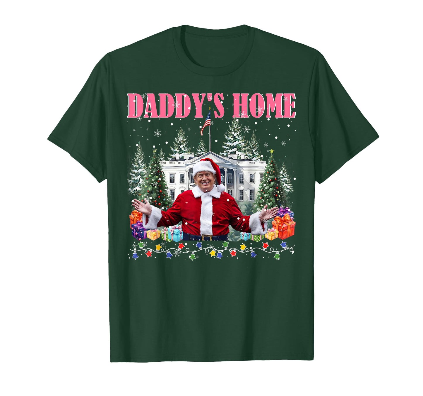 Funny Daddy's Home Trump Pink 2025 Take America Back 2025 T-Shirt
