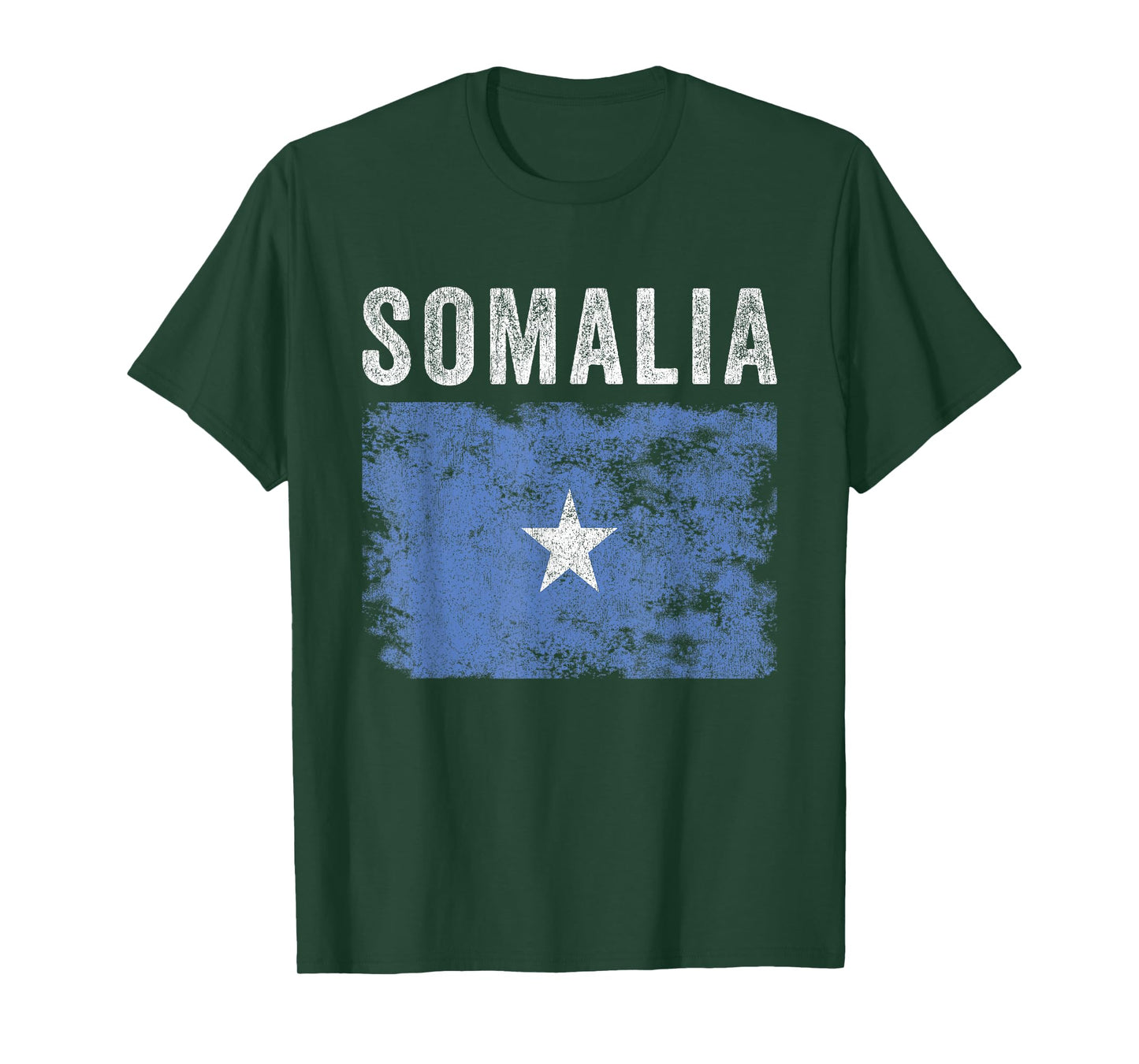 Somalia Flag Distressed - Men Women Kids - Somali Flag T-Shirt
