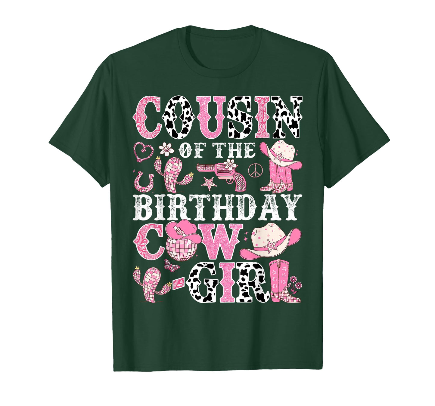 Cousin Of The Birthday Cow-Girl Rodeo CowGirl Birthday T-Shirt
