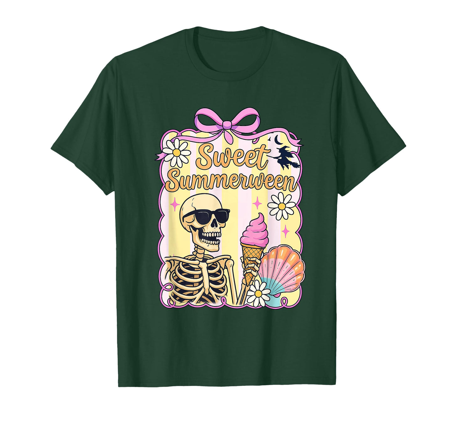Coquette Sweet Summerween, Skeleton Tees, Spooky Summer T-Shirt