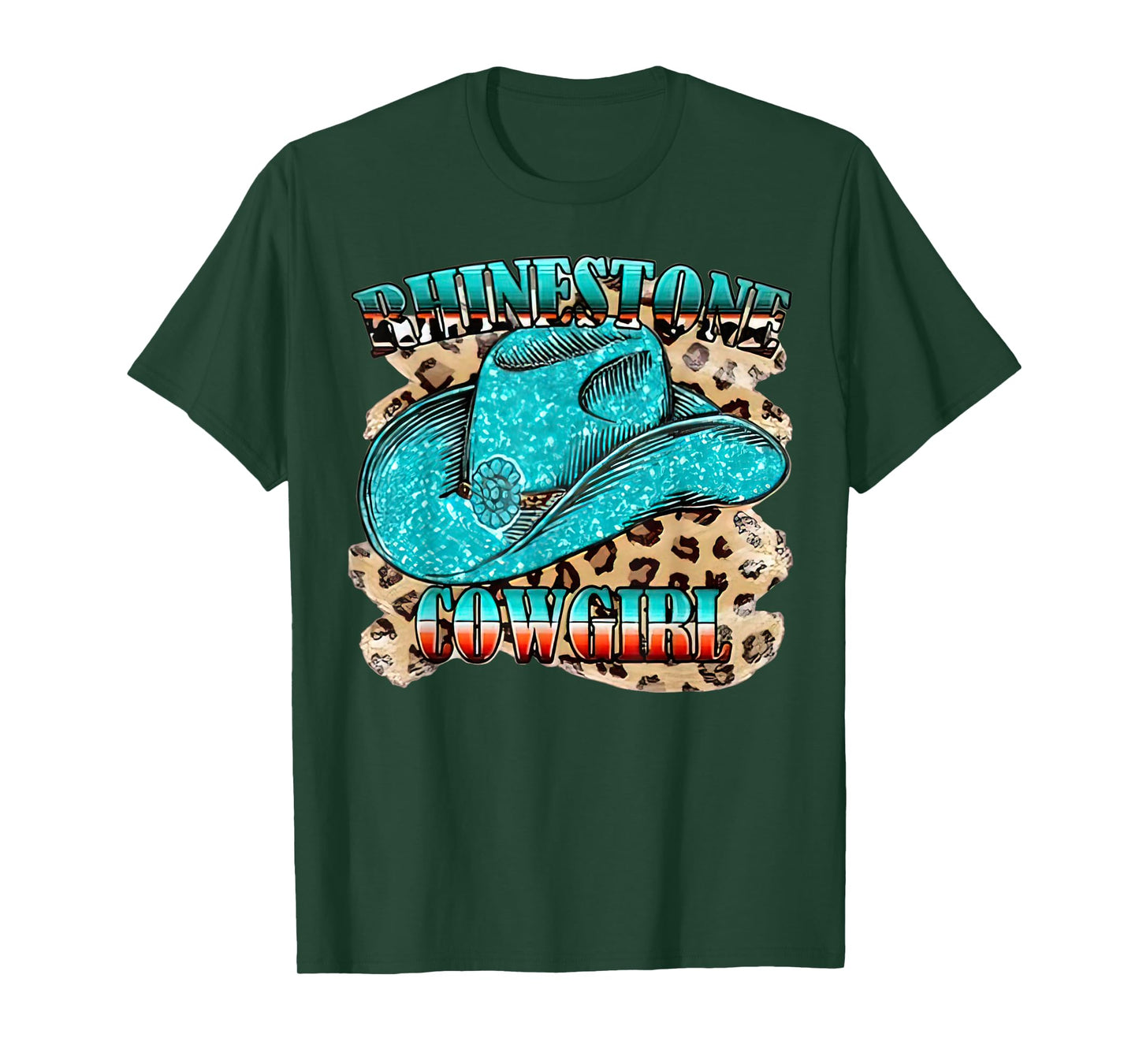 Rhinestone Cowgirl Western Boots Chapeau Western Country T-Shirt