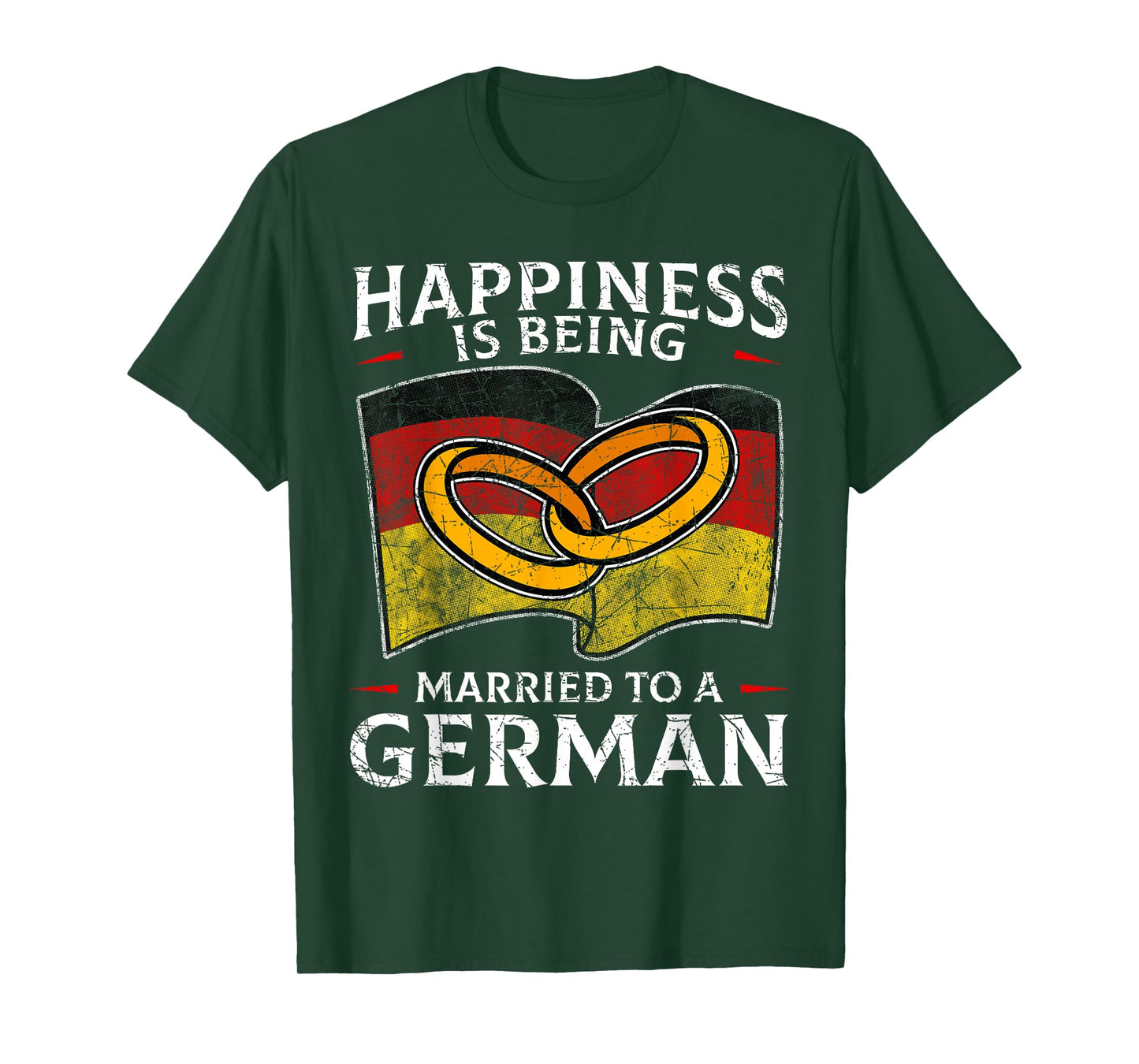 German Shirt Germany Flag Wedding Ring Marriage T-Shirt