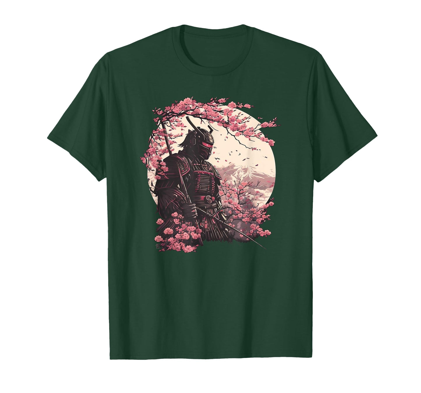 Aesthetic Vintage Samurai Japanese Art Samurai Retro cherry T-Shirt