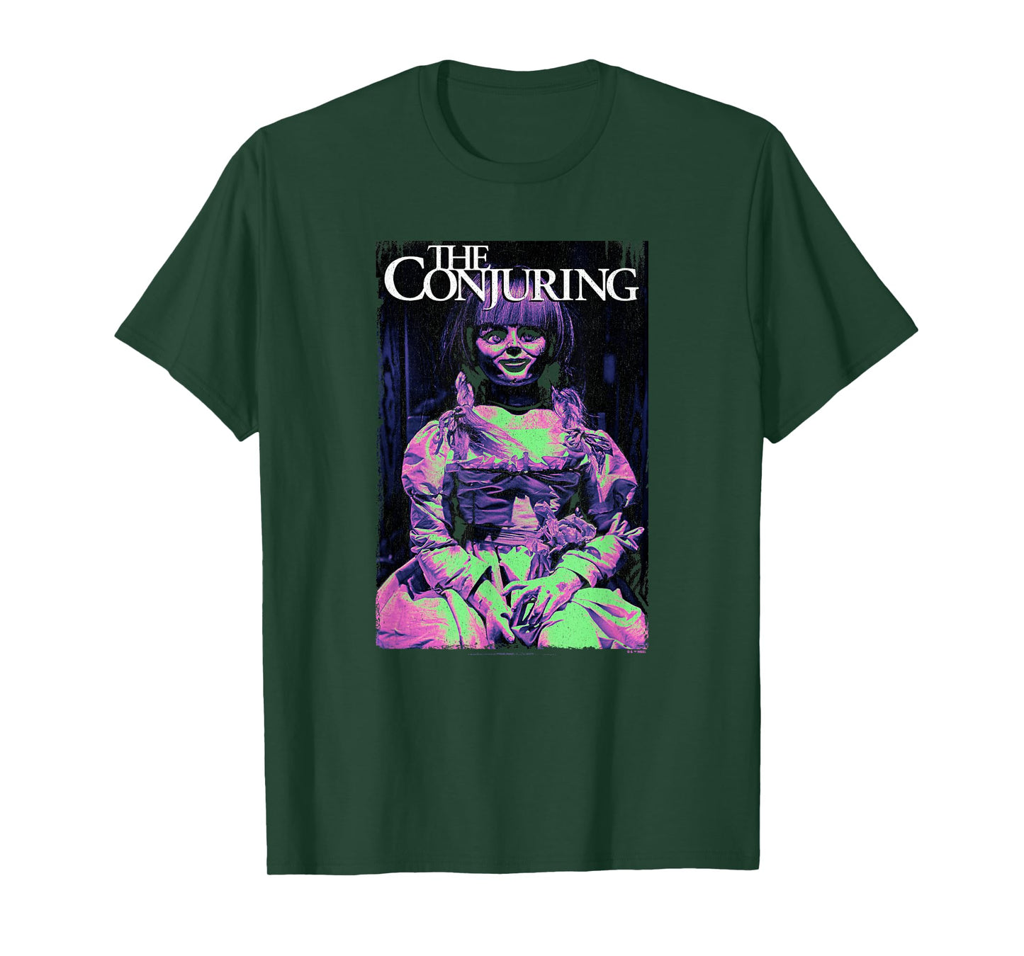 The Conjuring Iconic Annabelle Doll Distressed Big Poster T-Shirt