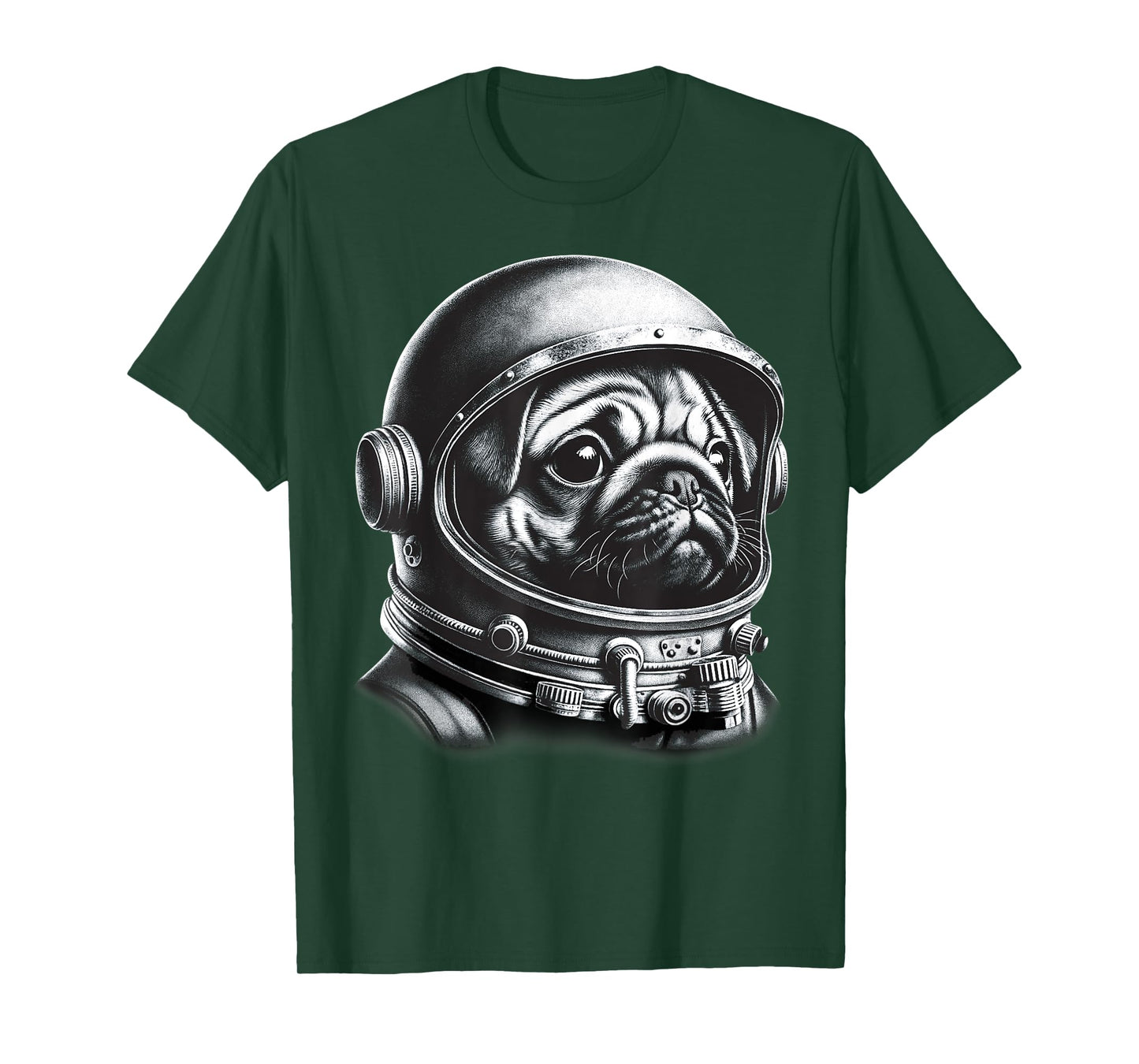 Pug Astronaut In Space Costume Pug Gifts Men Kids Women T-Shirt