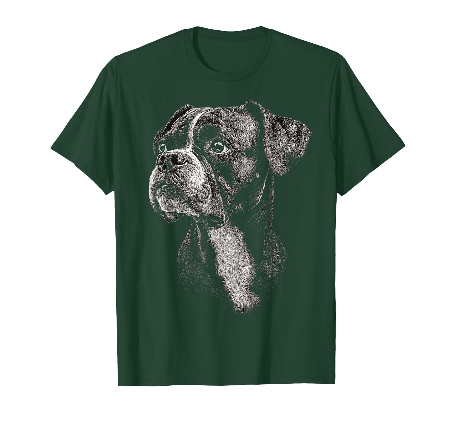 Boxer Dog Motif Pet Art Boxer T-Shirt