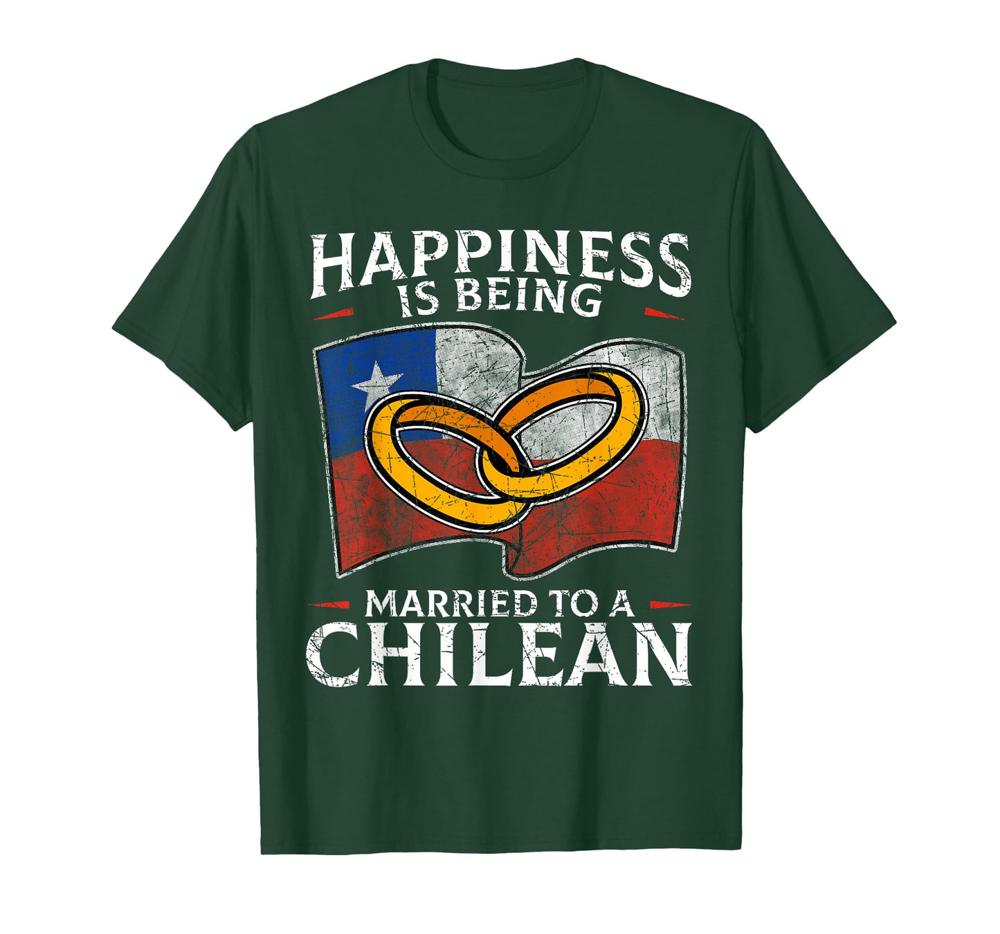 Chilean Marriage Chile Married Flag Wedded Culture T-Shirt