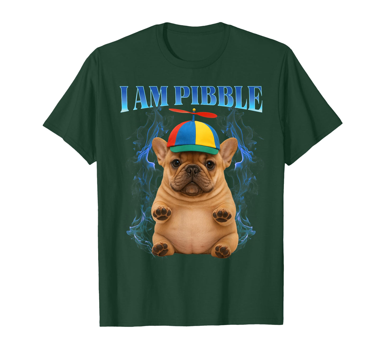 I am Pibble Wearing a Propeller Beanie hat Funny Pibble T-Shirt