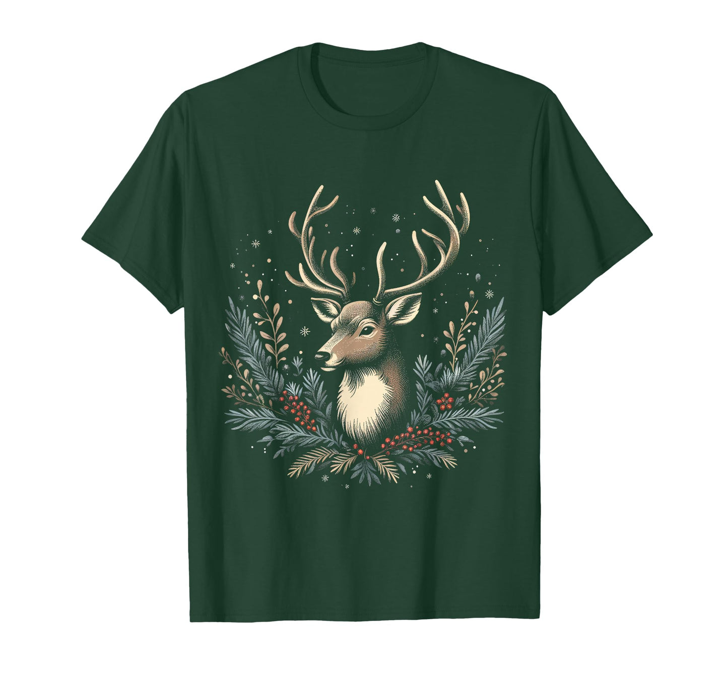 Christmas Reindeer Merry Christmas Xmas Morning Holiday T-Shirt