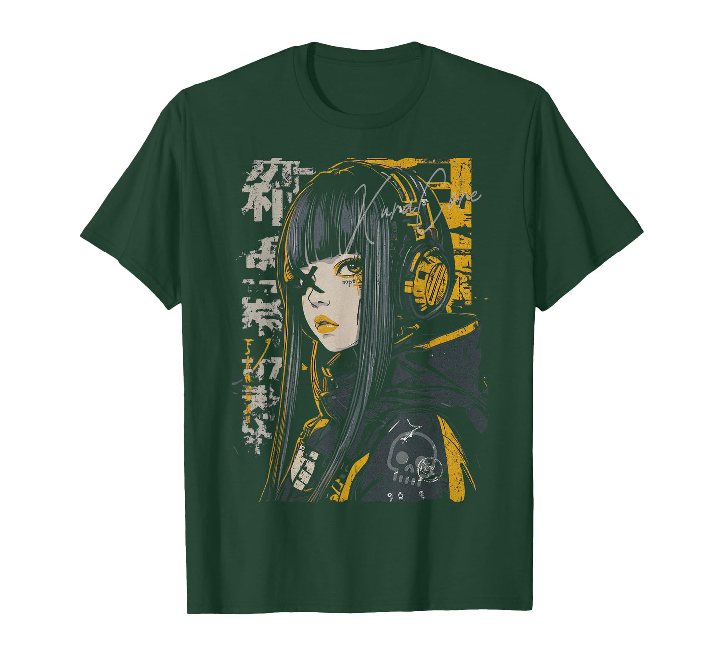 Japanese Streetwear Cyberpunk Y2K Techwear Retro Manga Anime T-Shirt