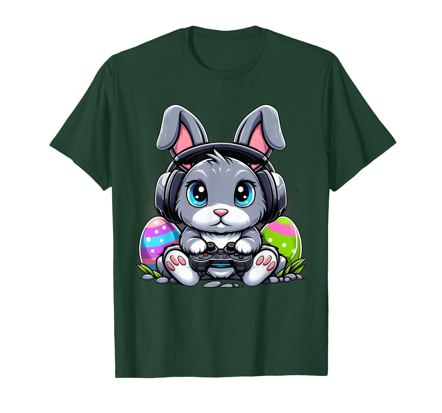 Gamer Happy Easter Day Bunny Egg Funny Boys Girls Kids Gamer T-Shirt