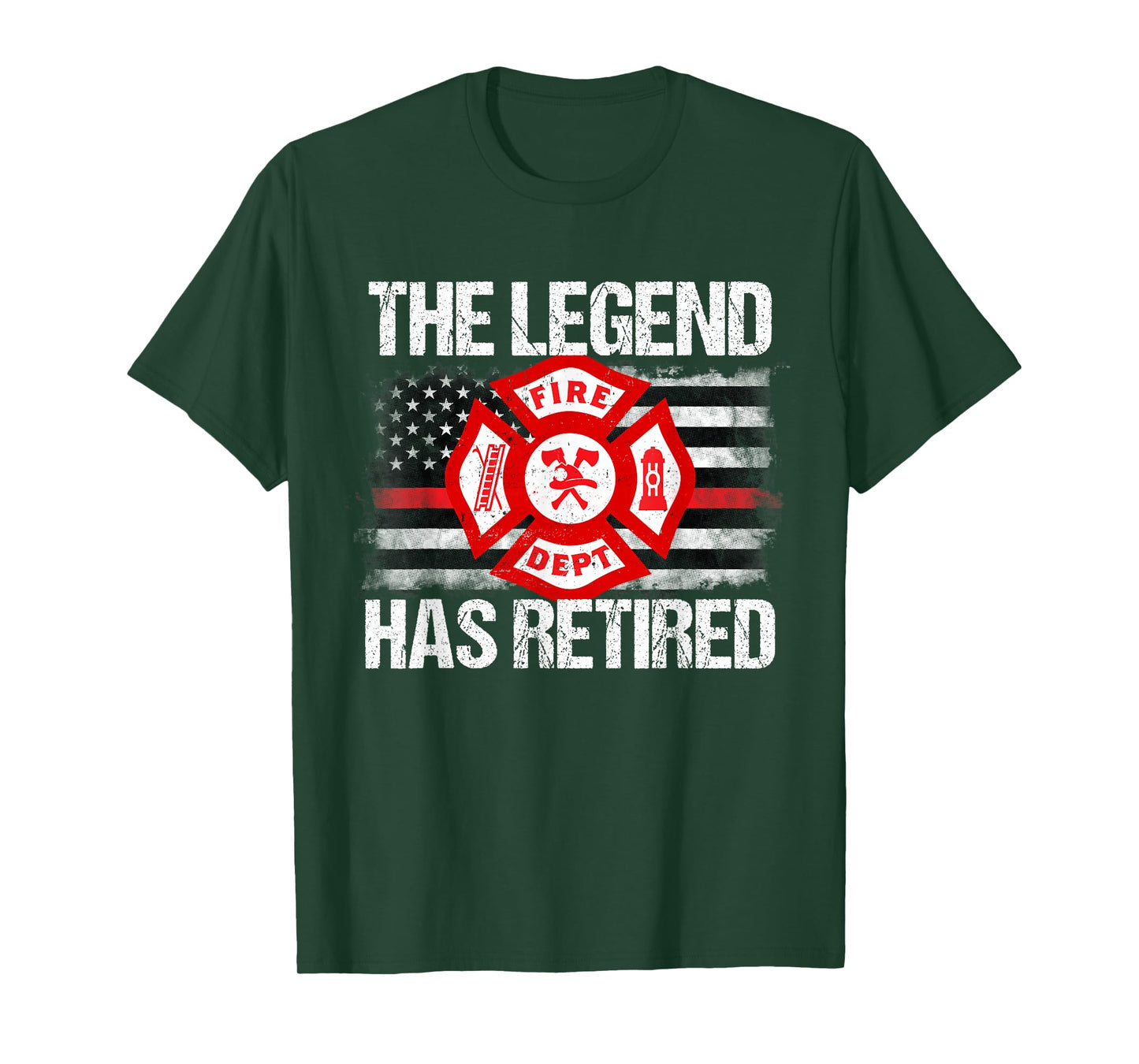 The Legend Has Retired Firefighter Retirement Party Gift T-Shirt