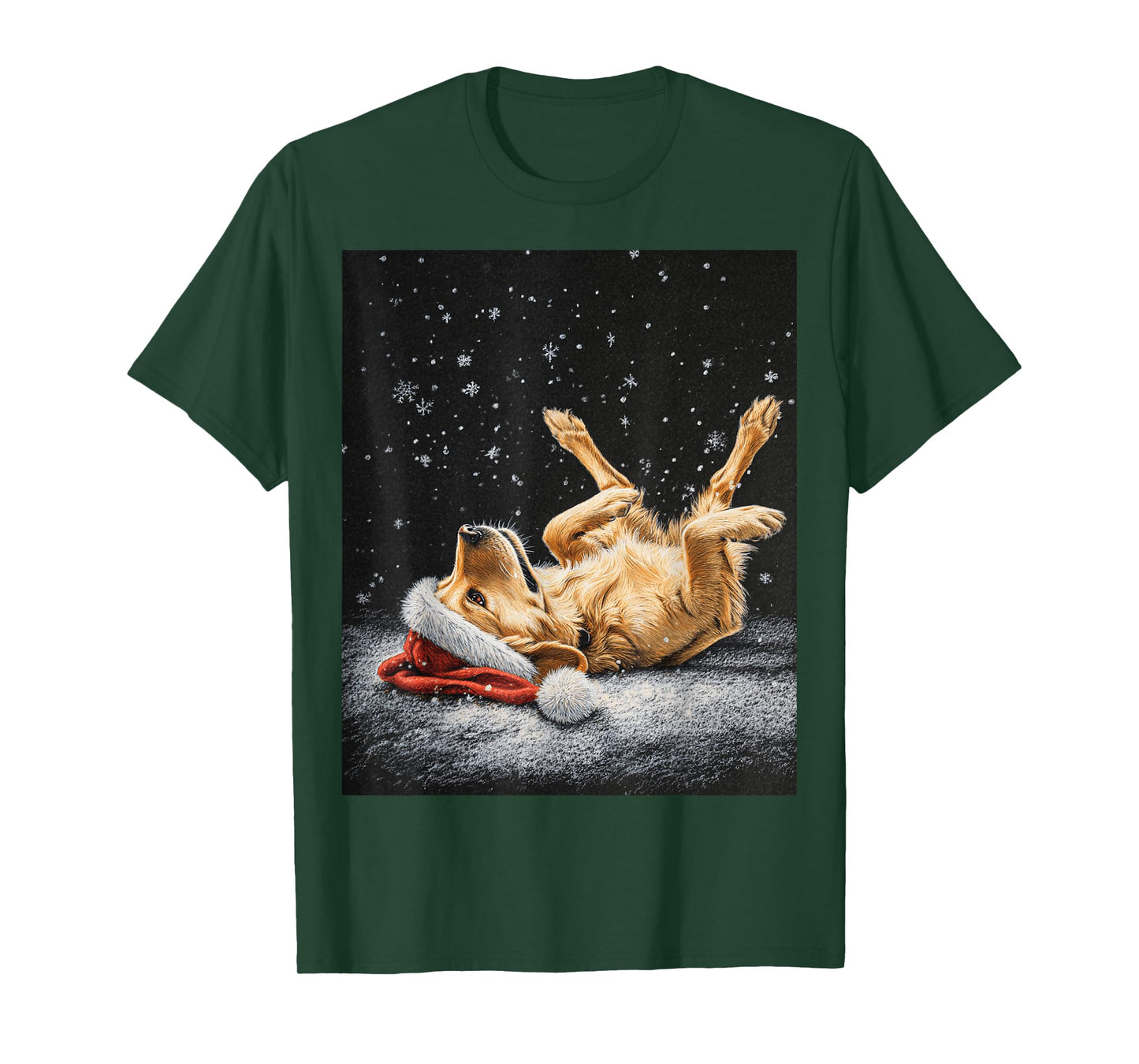 Cute Christmas Golden Retriever T-Shirt