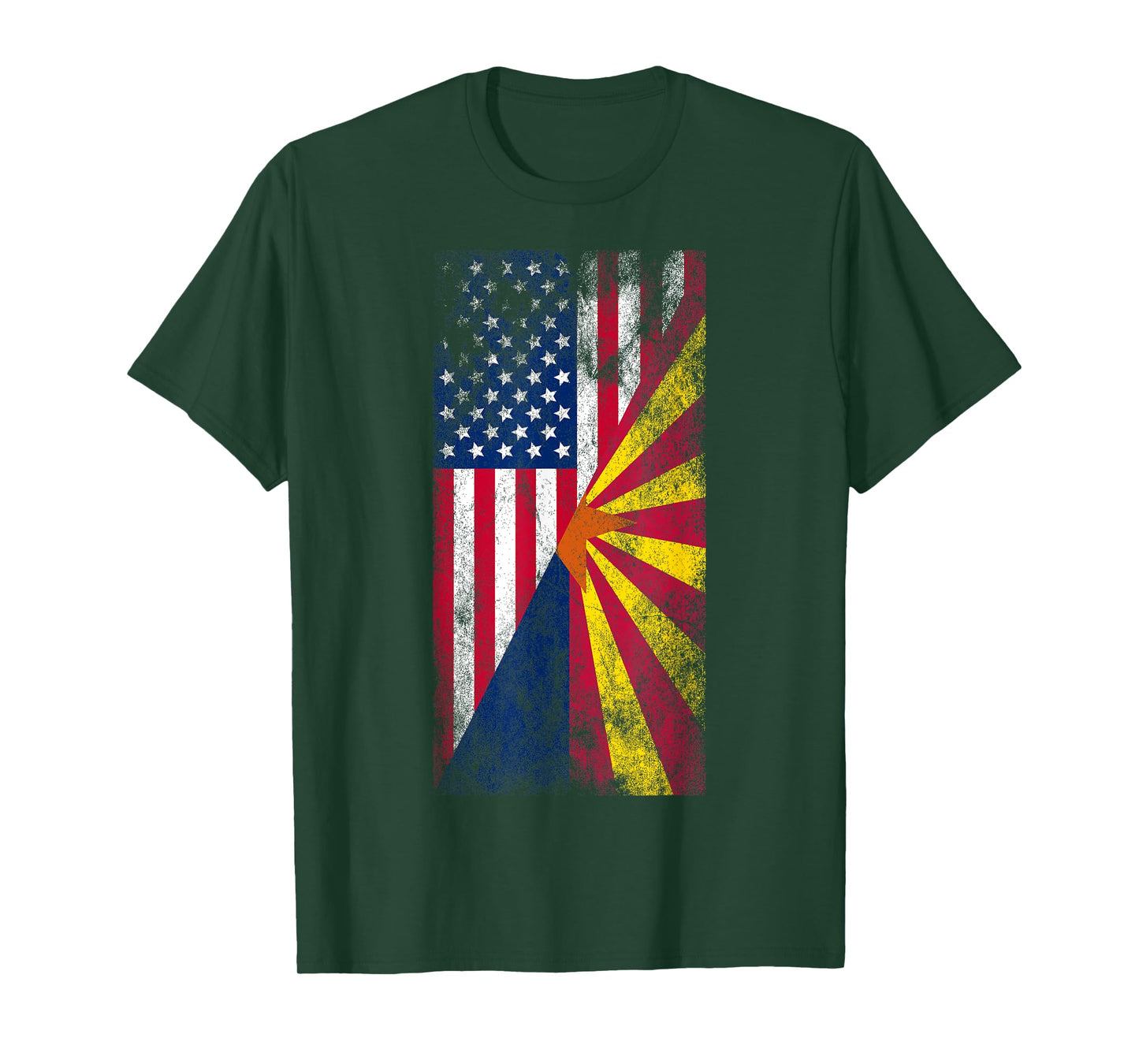 Irreverent Tees USA & Arizona Flags - American Arizonan Unisex T-Shirt