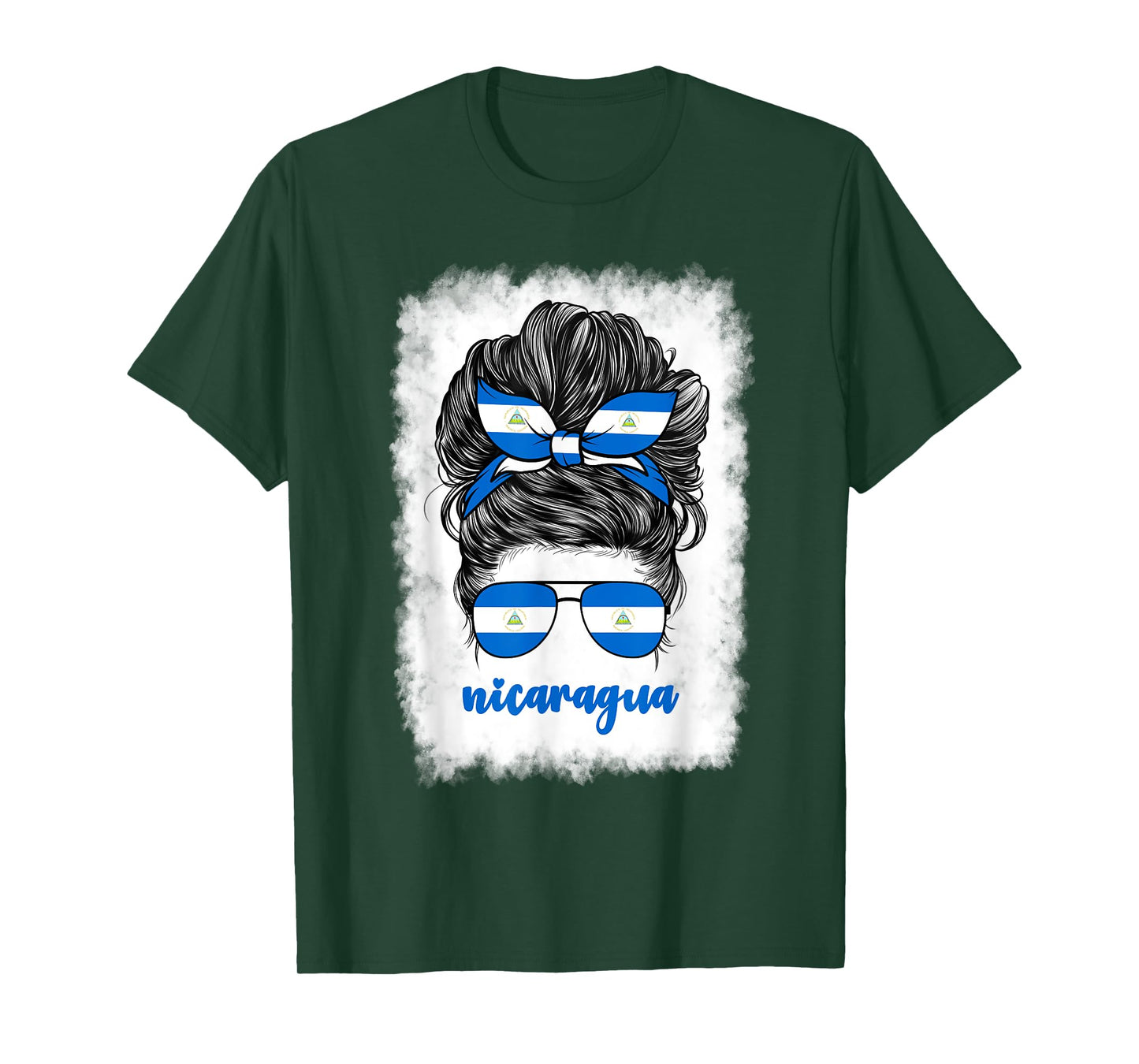 Nicaraguan Girl For Women Woman Nicaragua Flag Nicaraguense T-Shirt