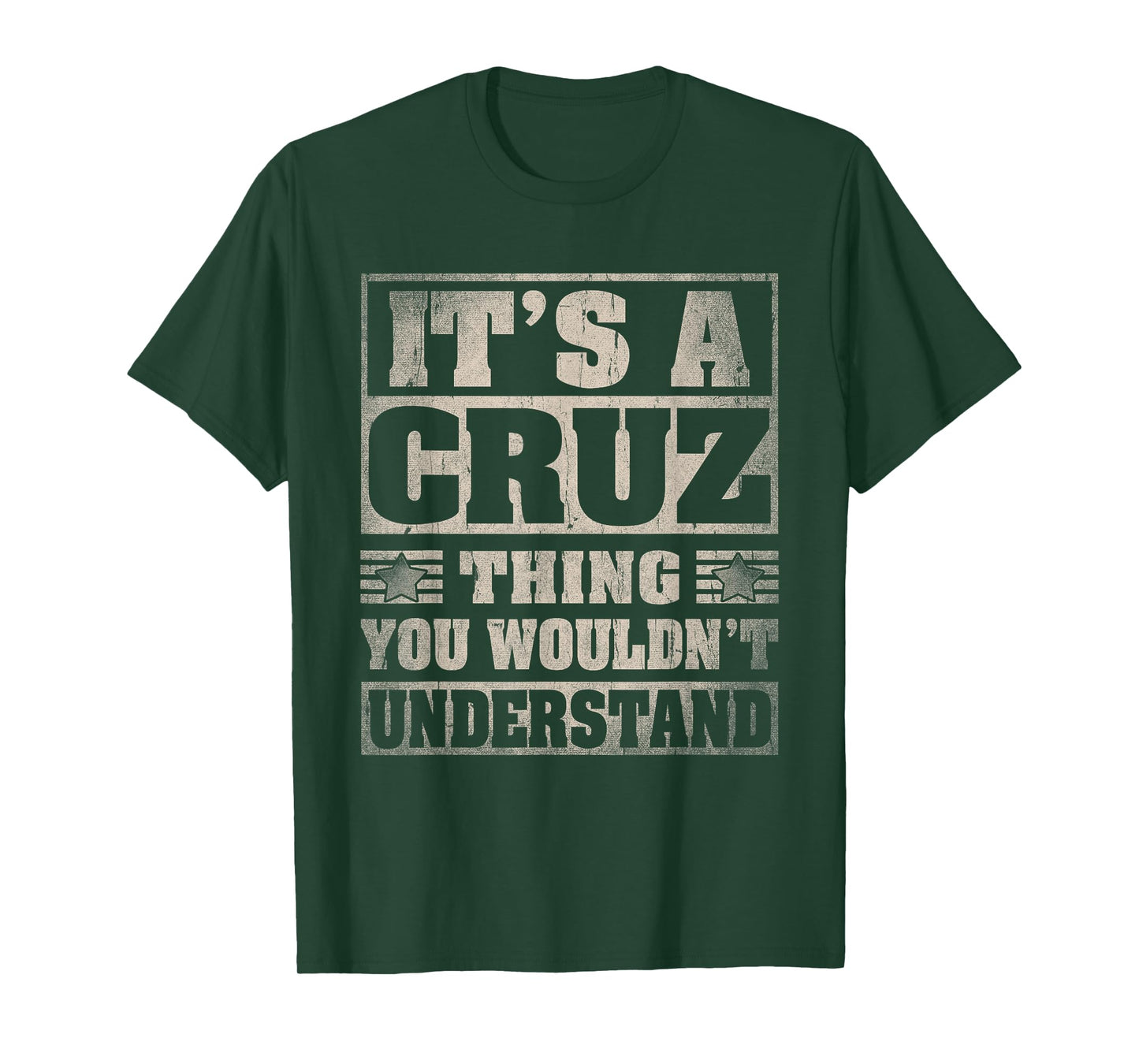 Cruz Last Name Shirt It's A Cruz Thing T-Shirt