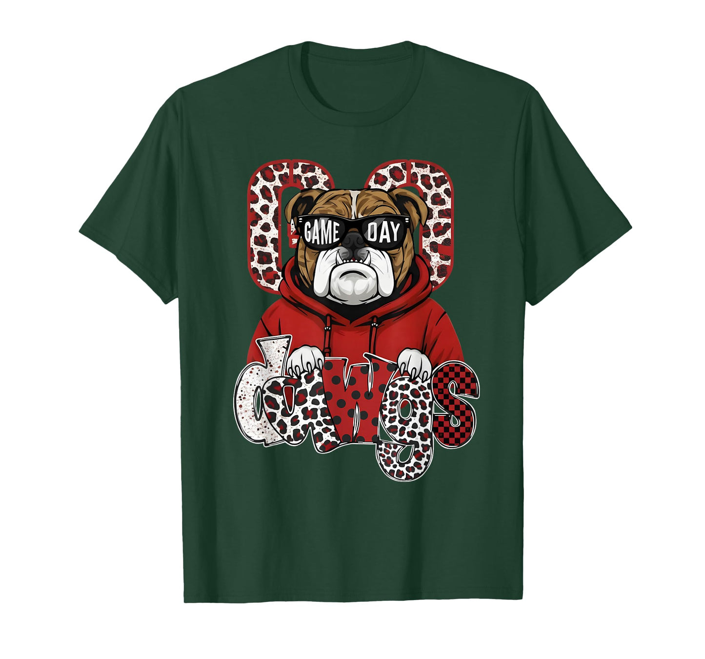 Retro Game Day Go Dawgs Pride Bulldog Name for Men Women Kid T-Shirt