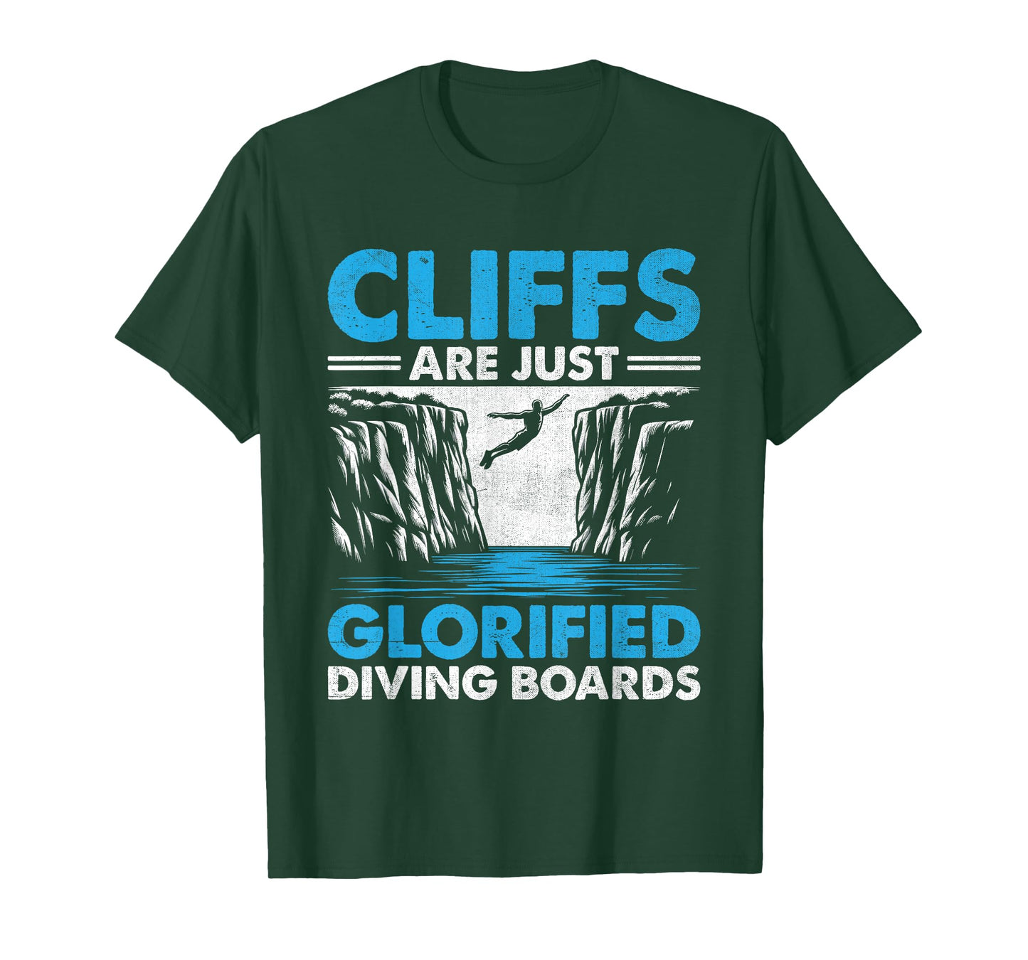 Funny Cliff Jumping Cliff Jumper Cliff Diving Outdoor Sports T-Shirt