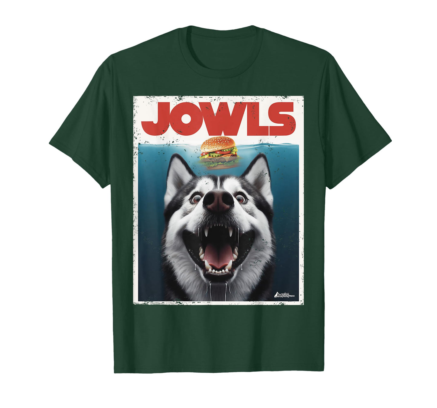 Funny Siberian Husky Jowls, Sled Dog Mom Top Alaskan Dog Dad T-Shirt