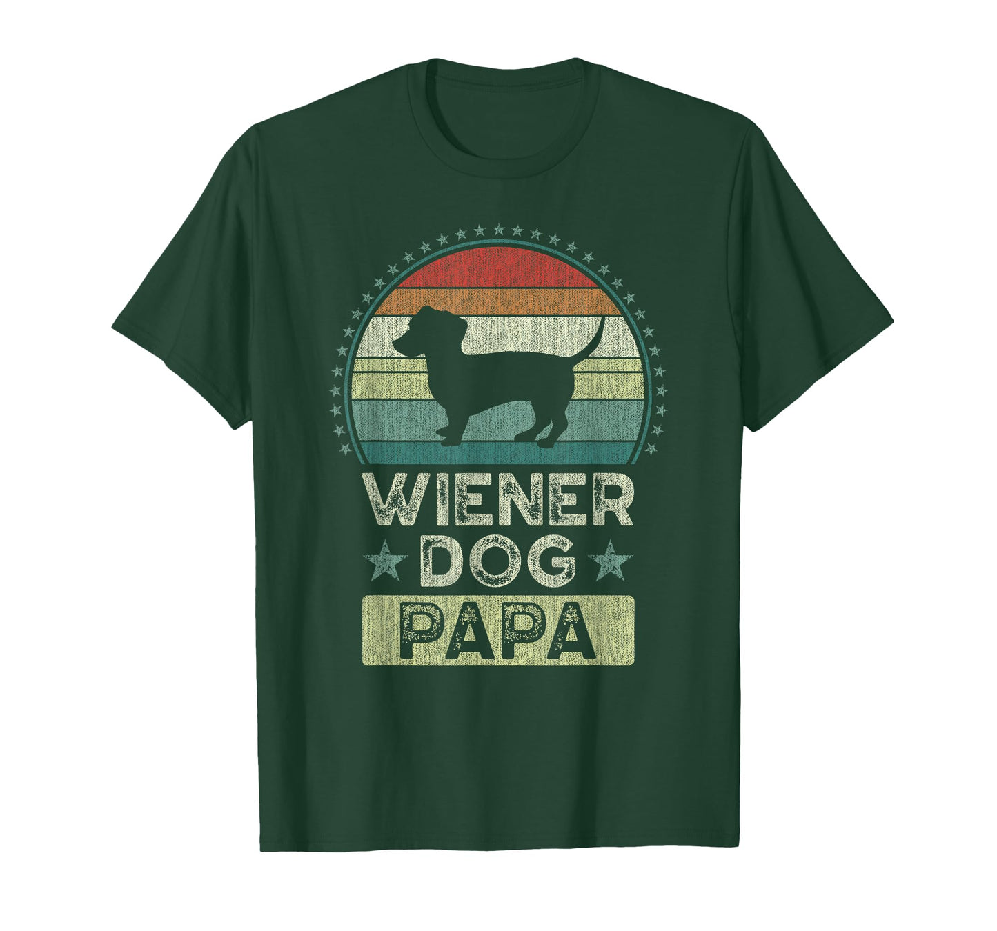 Wiener Dog Papa, Father's Day, Dad, Grandpa, Dachshund T-Shirt