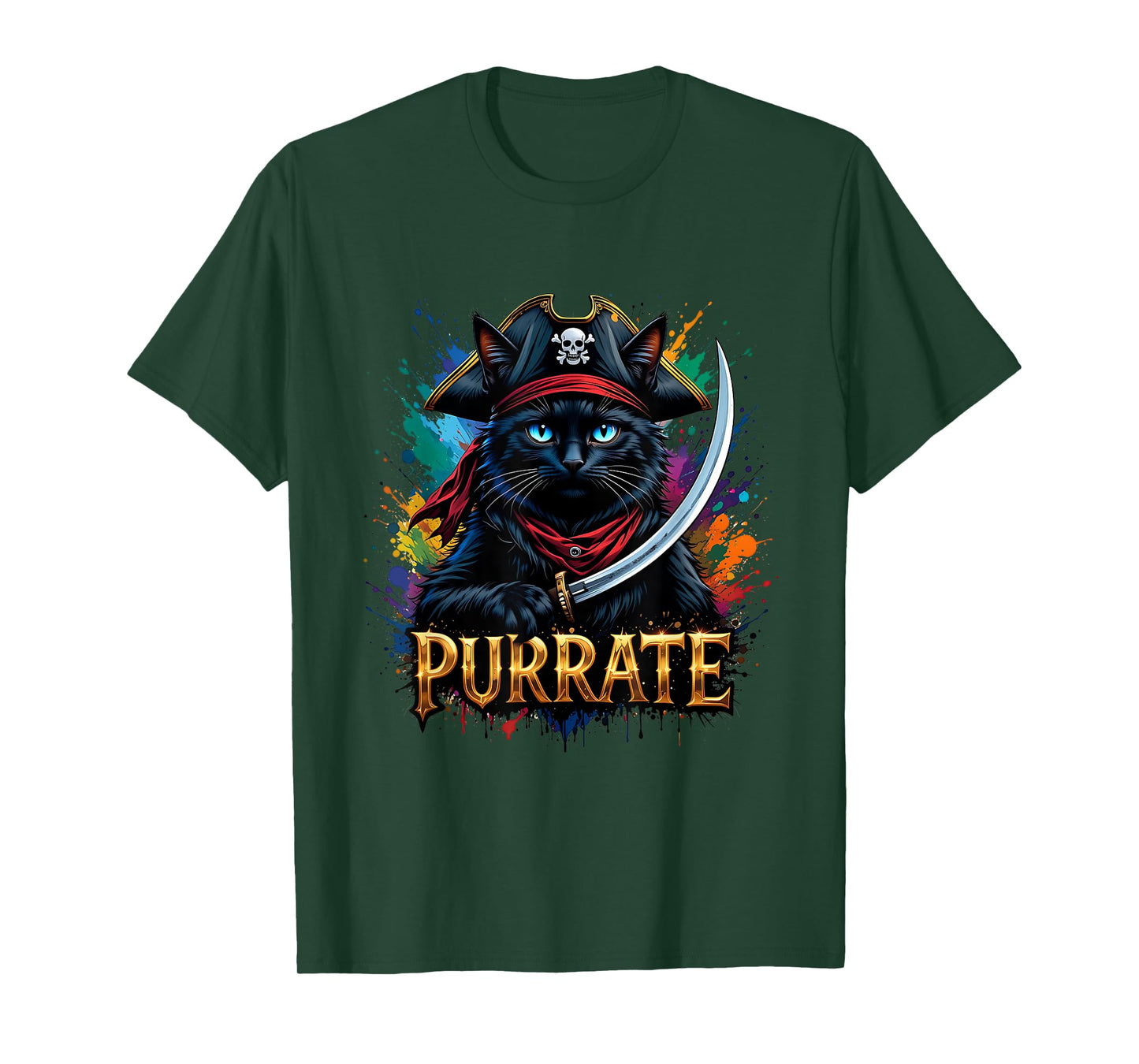 Cat Purrate Cat Kitty Lover Adventure Memes Cat Pirates T-Shirt