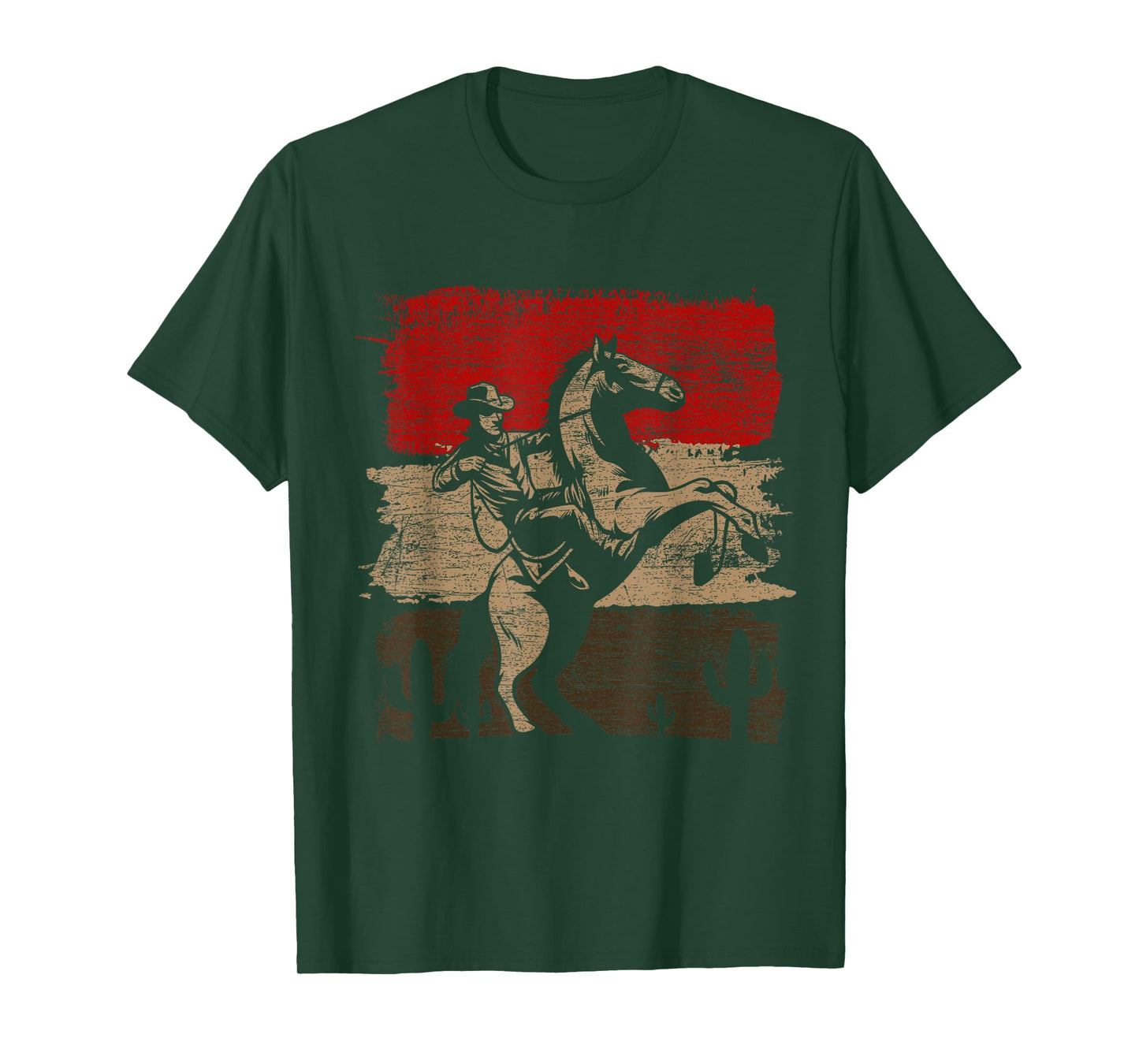 Geschenk Cowboy Liebhaber Country Cowboy Texas Animal Horse Cowboy T-Shirt Black Unisex-Adults Unisex-Kids Classic Fit Short Sleeve Cotton 60% Polyester 40% Small