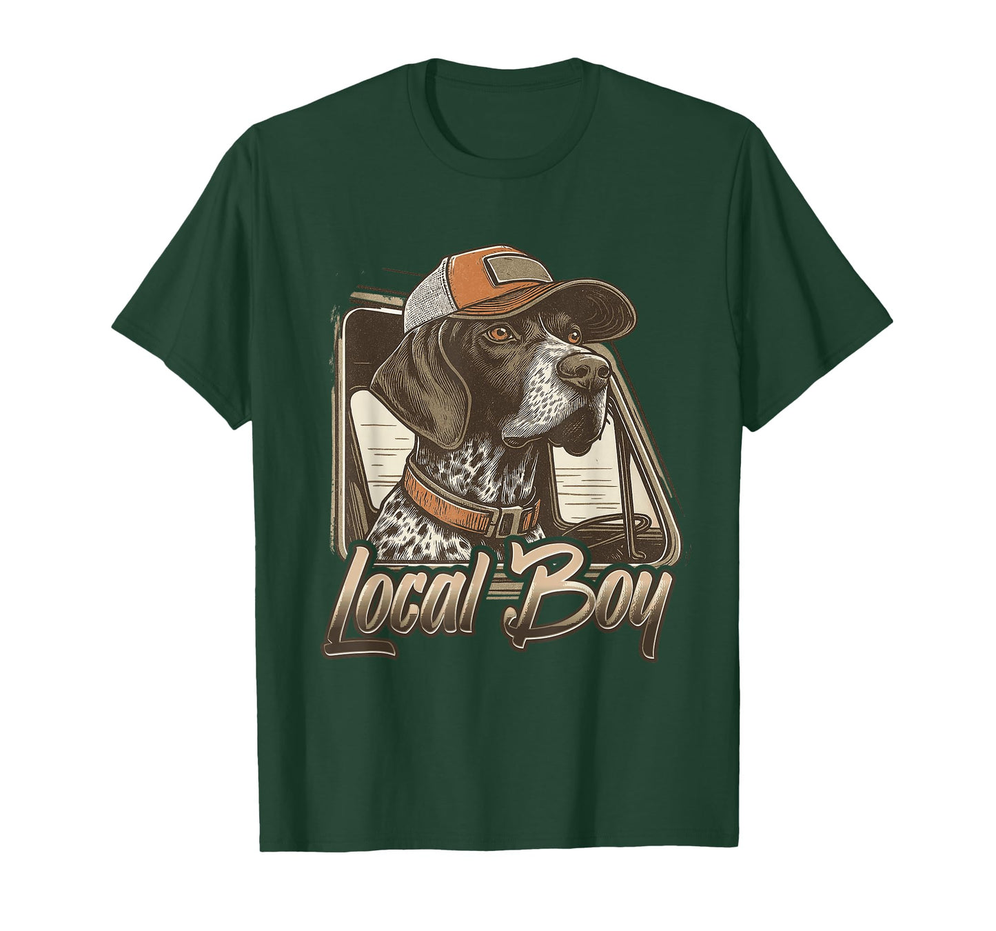Local Boy Hunting Dog Retro Southern Country Pride Vintage T-Shirt